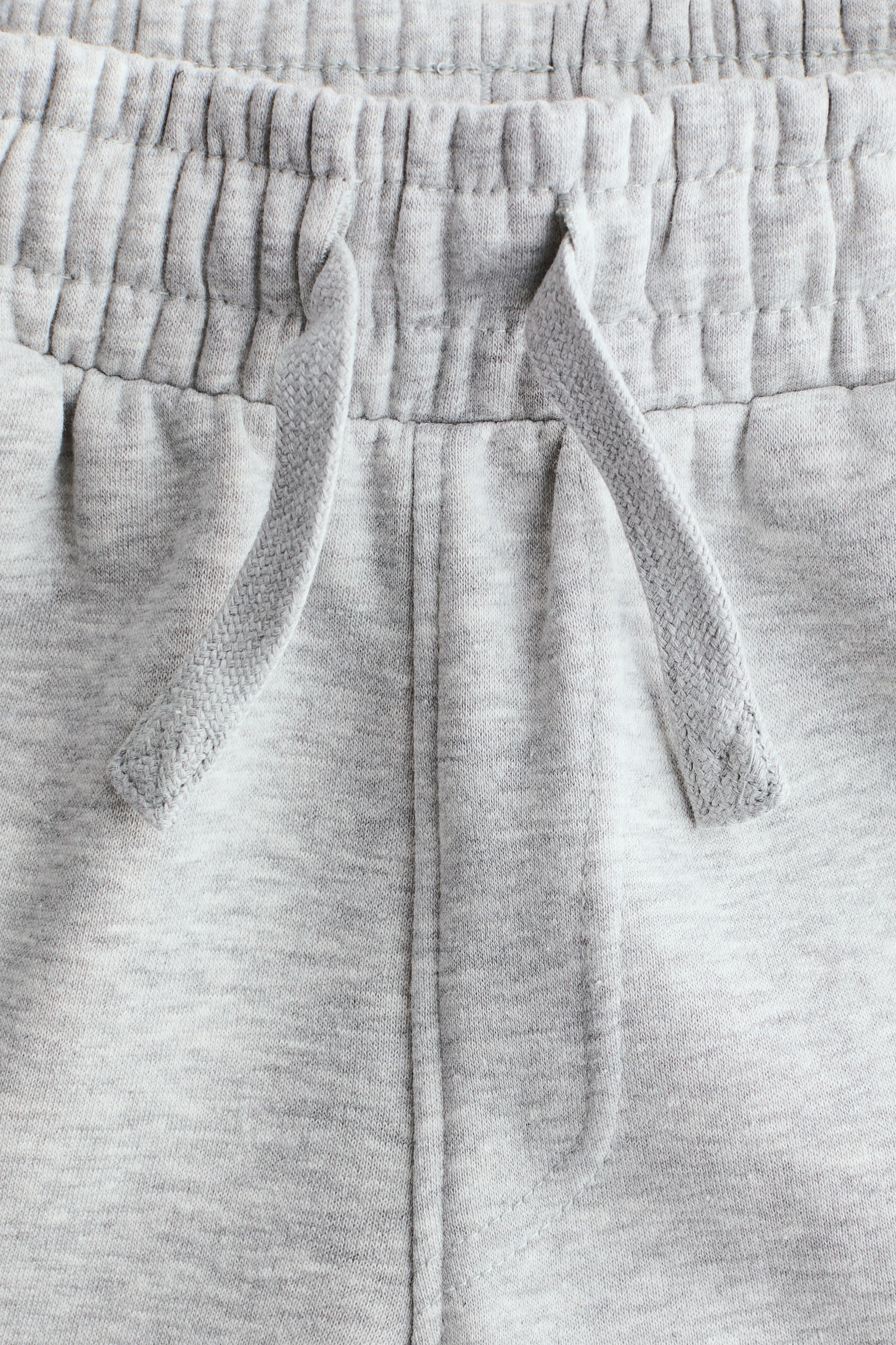 Brushed-inside joggers - Light grey marl/Black - 3