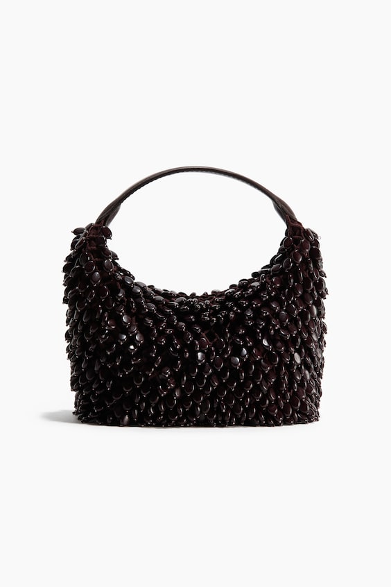 Женская сумка H&M Bead-Embellished Handbag, цвет: Бордовый