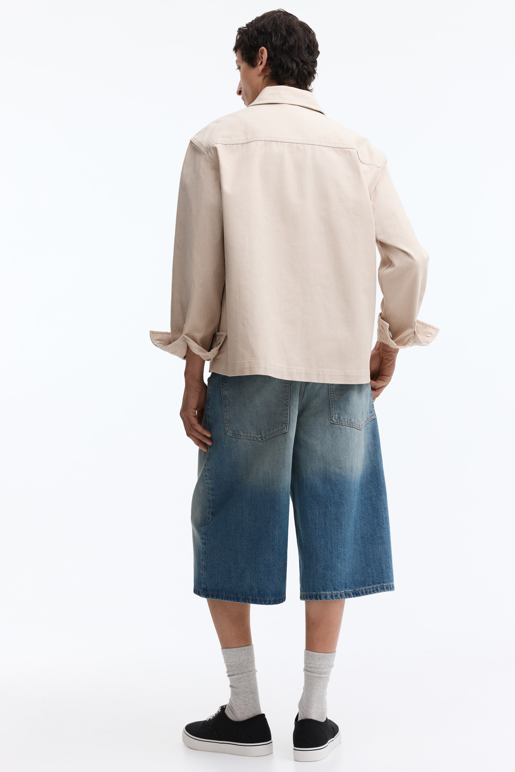 Short ample en denim