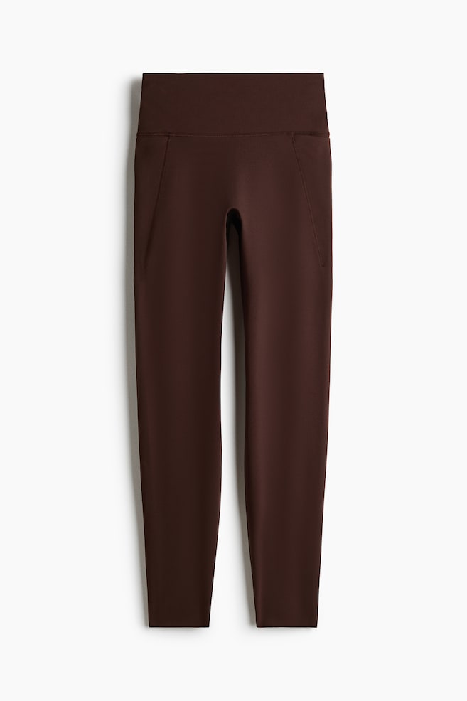 Pocket-Detail Sports Leggings with SoftMove™ - Dark brown/Chocolate plum/Black/Light dusty purple/Dark gray - 1