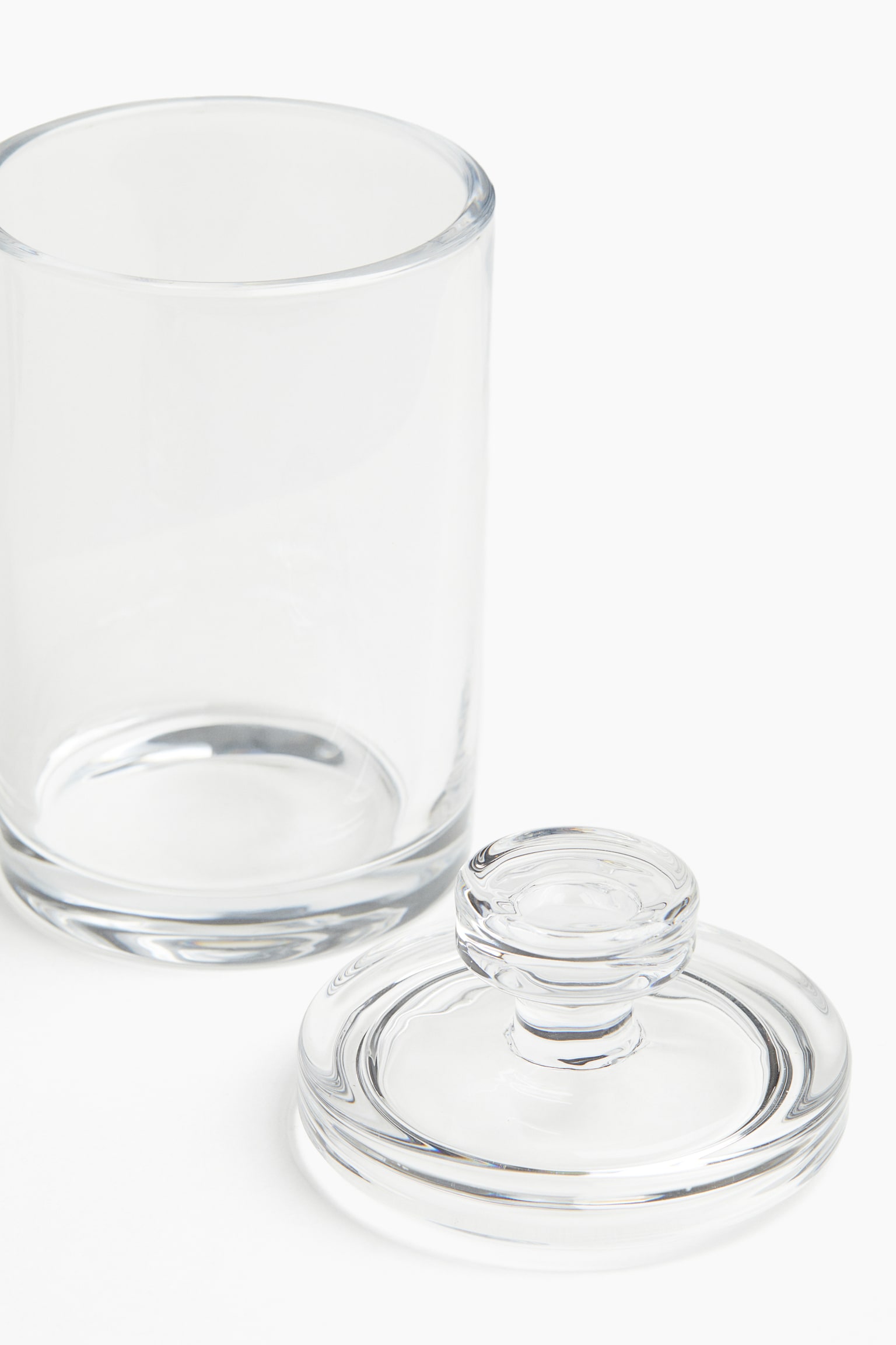 Slim glass jar with a lid - Transparent - 3