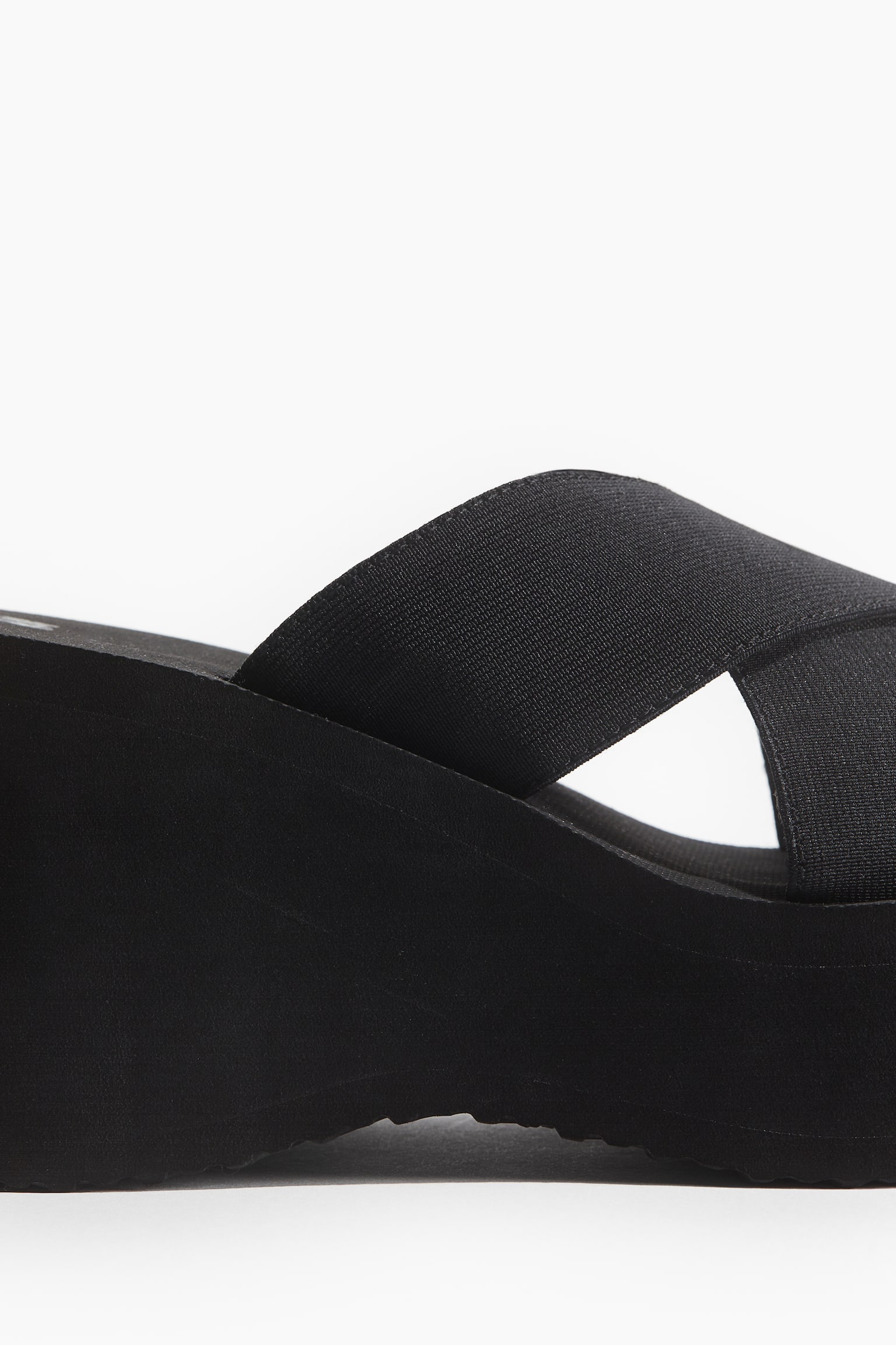 Chunky Platform Sandals - Black - 2