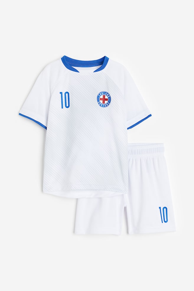 Printed football kit - White/England/Yellow/Brasil/Red/Portugal - 1