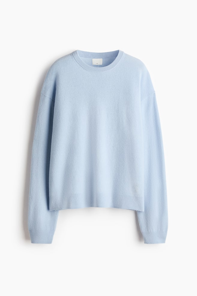 Oversized wool jumper - Light blue/Grey marl/Dark beige/Black/Light beige/Navy blue/Red - 1