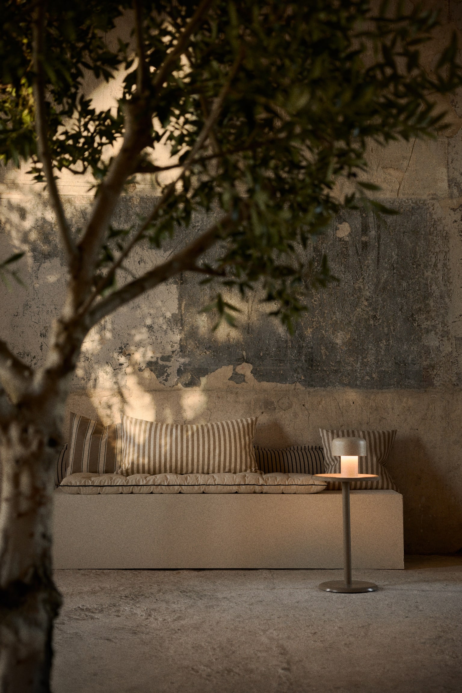 Outdoor cushion cover - Beige/Striped/Dark grey/Striped/Yellow/Striped - 2