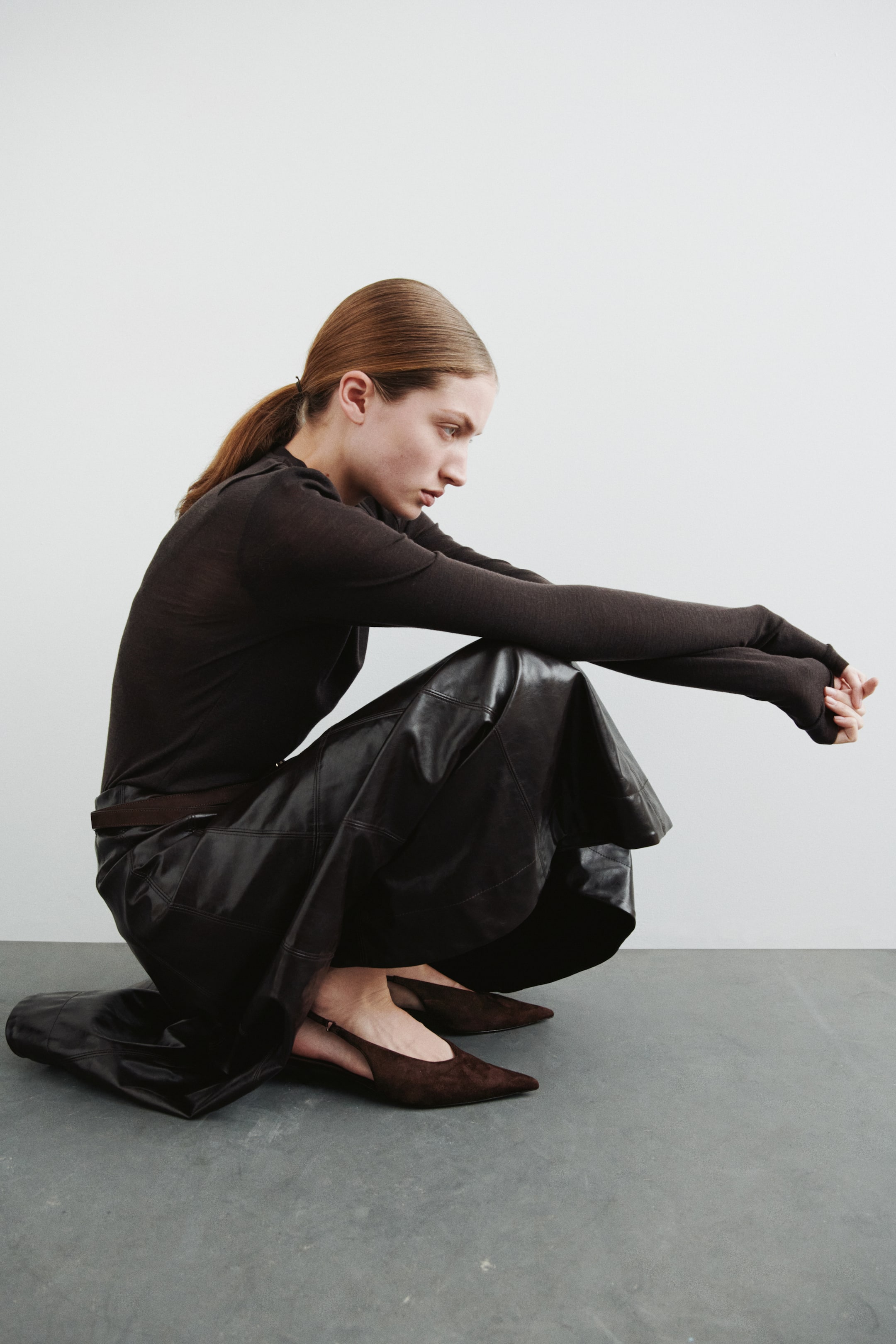 Vis større bilde: Slingbacks med snellehæl - Mørk brun - DAME | H&M NO 3