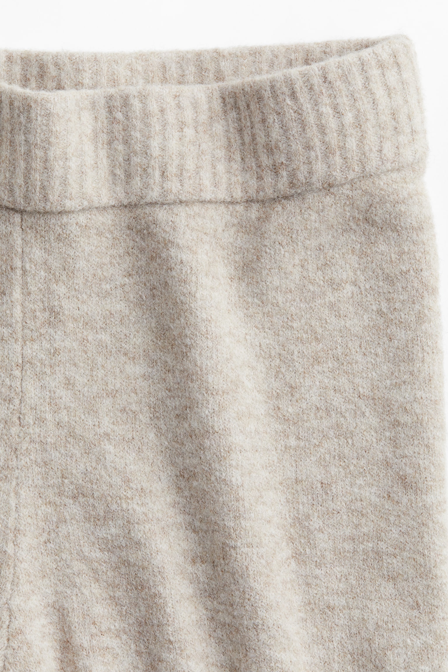 Fine-knit trousers - Light beige marl - 3