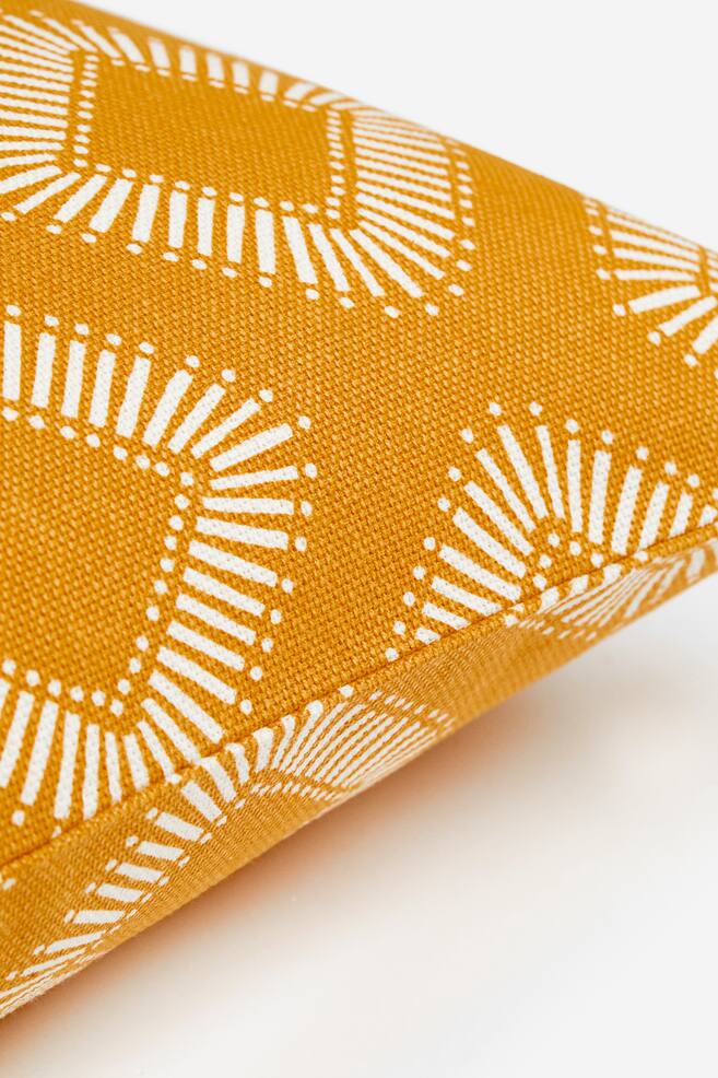 Patterned cushion cover - Yellow/White/White/Dark grey - 3