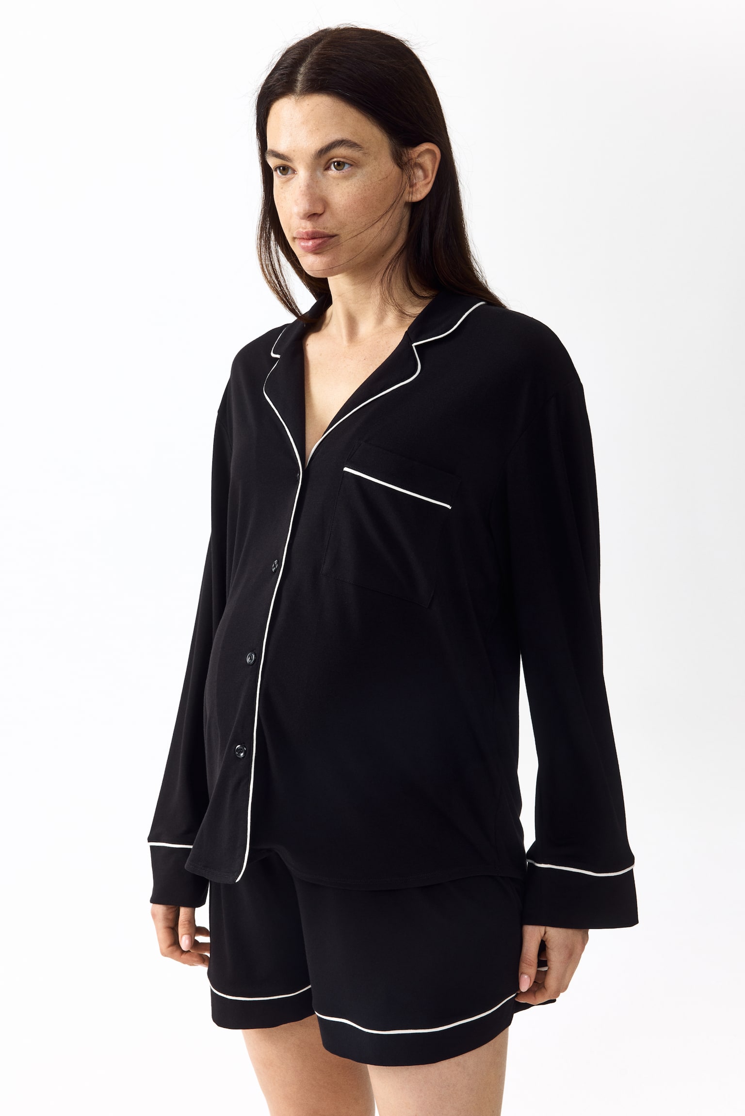MAMA Before & After Viscose-blend pyjamas - Black - 4