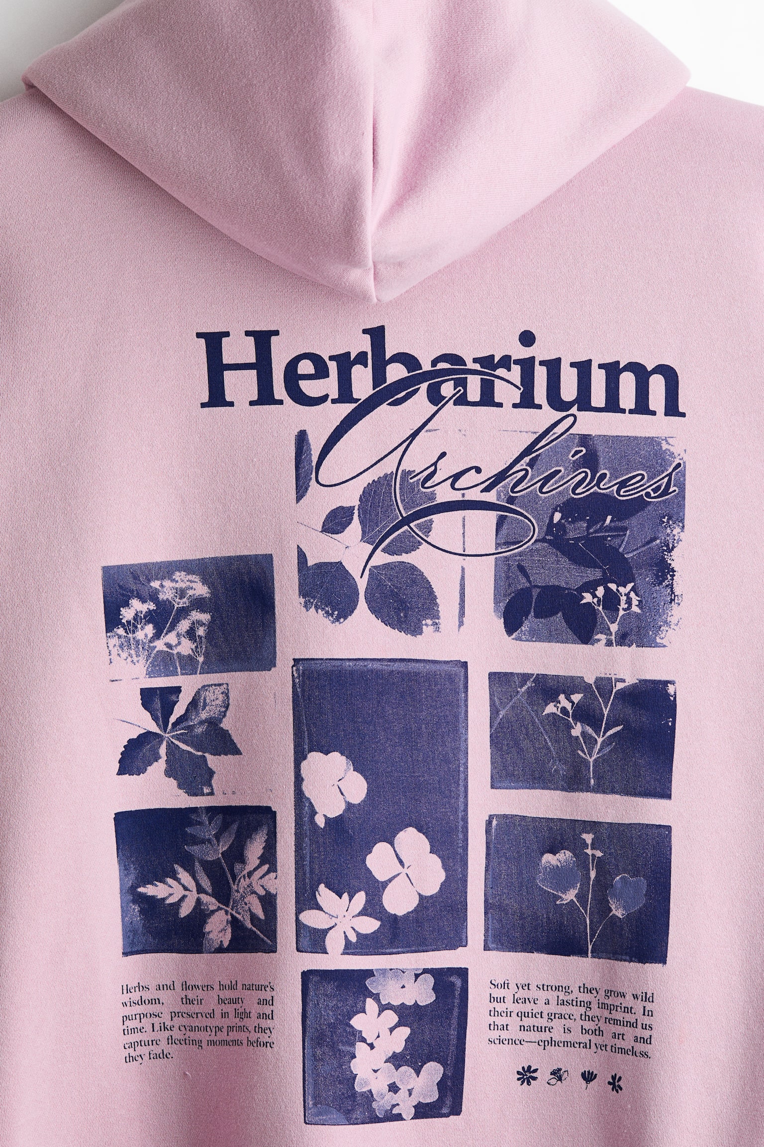 寬鬆剪裁圖案連帽上衣 - 灰粉紅色/Herbarium Archives/深綠色/Endless Peaks/酒紅色/Feel real/黑色/FreeAdmission/白色/Cascade Lake - 3