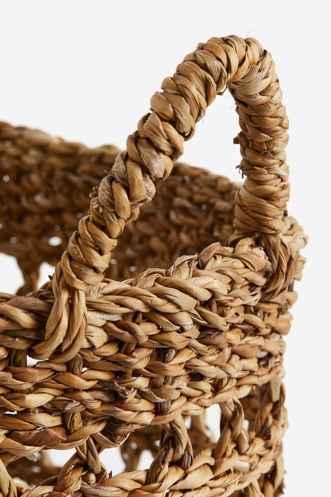 Braided seagrass basket - Beige - 2