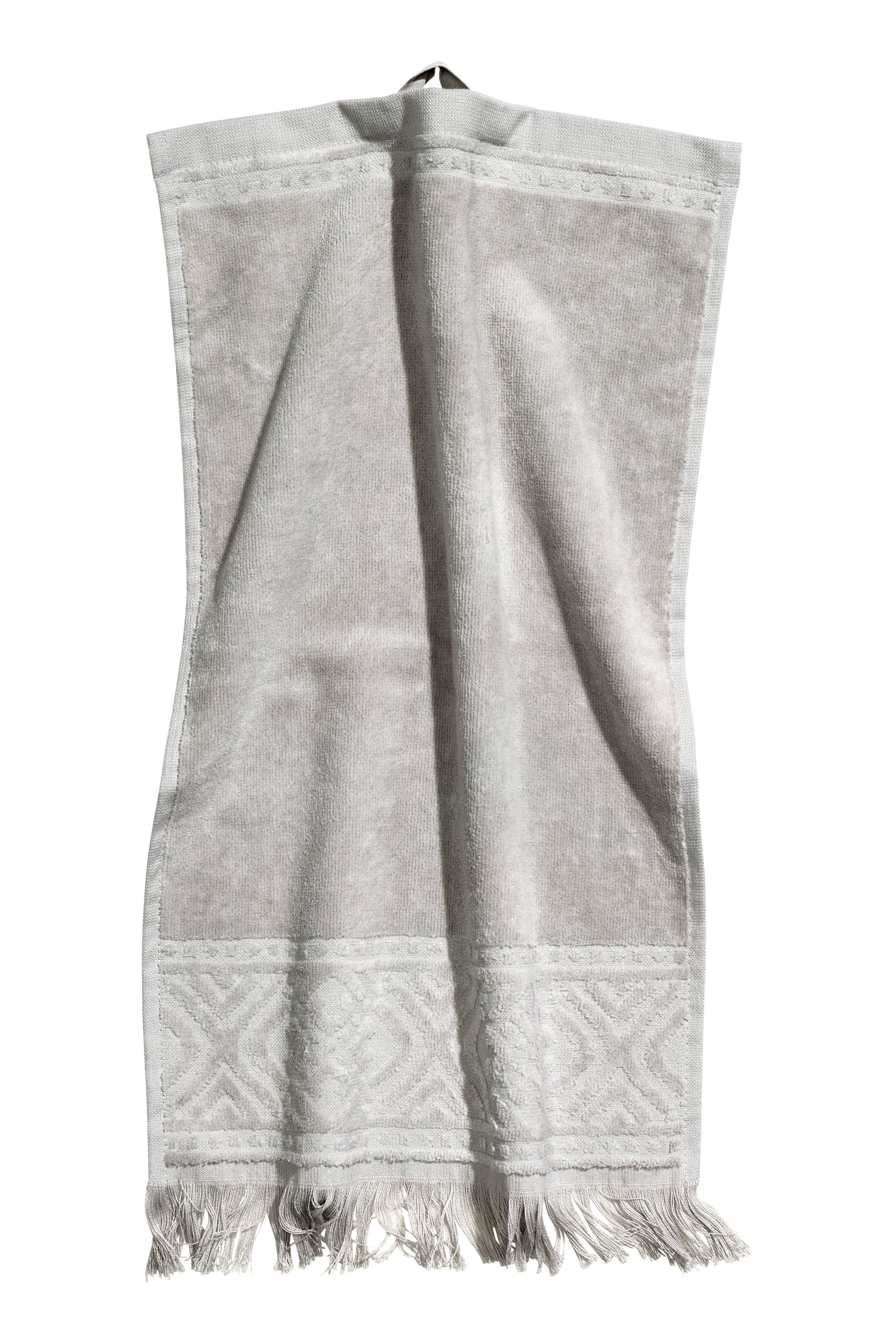 View larger image: 2-pack guest towels - Light grey - Home All | H&M GB 1