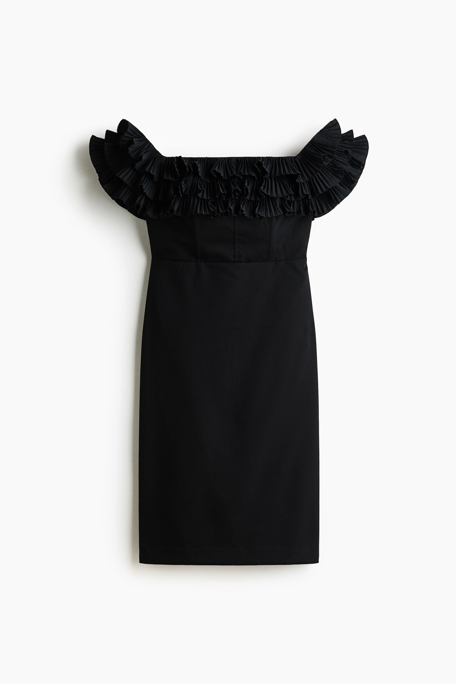 Off-the-shoulder dress - Black - 2