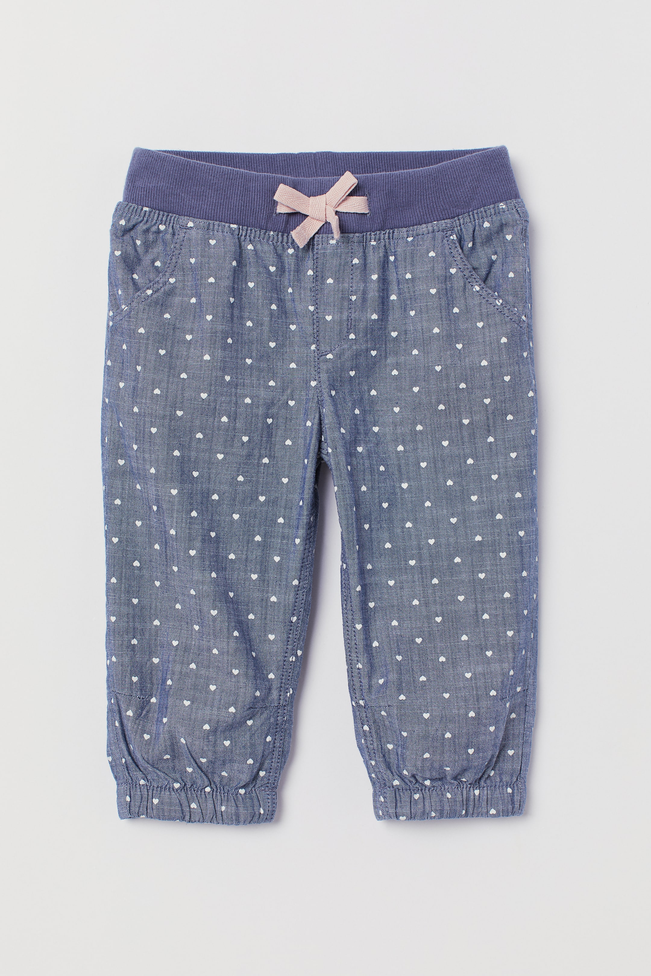 Größeres Bild ansehen: 3/4-Schlupfhose - Blau/Herzen - Kids | H&M DE 1