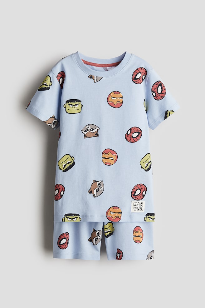 Pijama cu imprimeu - Albastru-deschis/Marvel Comics/Galben-deschis/Pokémon - 1