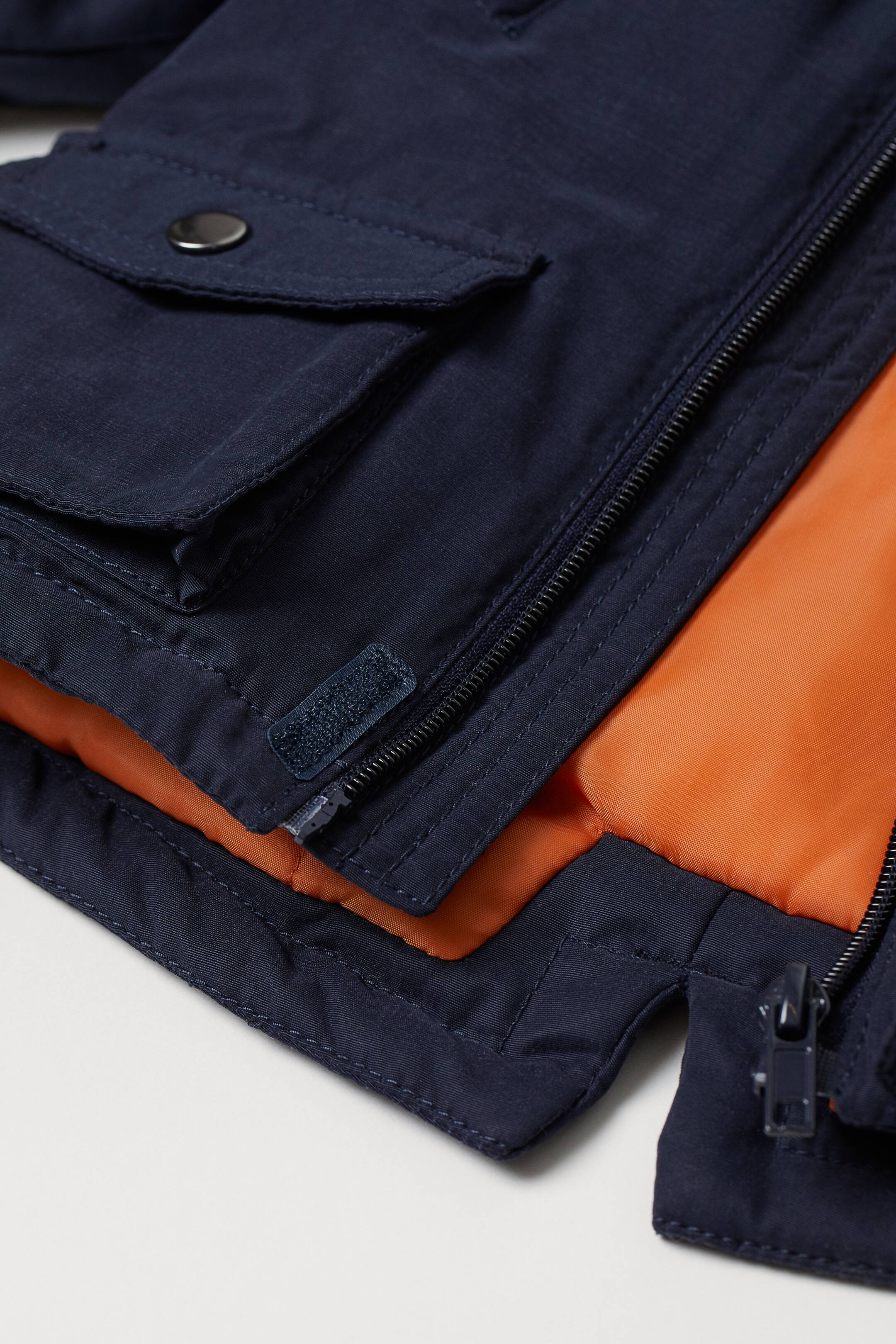 View larger image: Padded parka - Dark blue - Kids | H&M AU 3