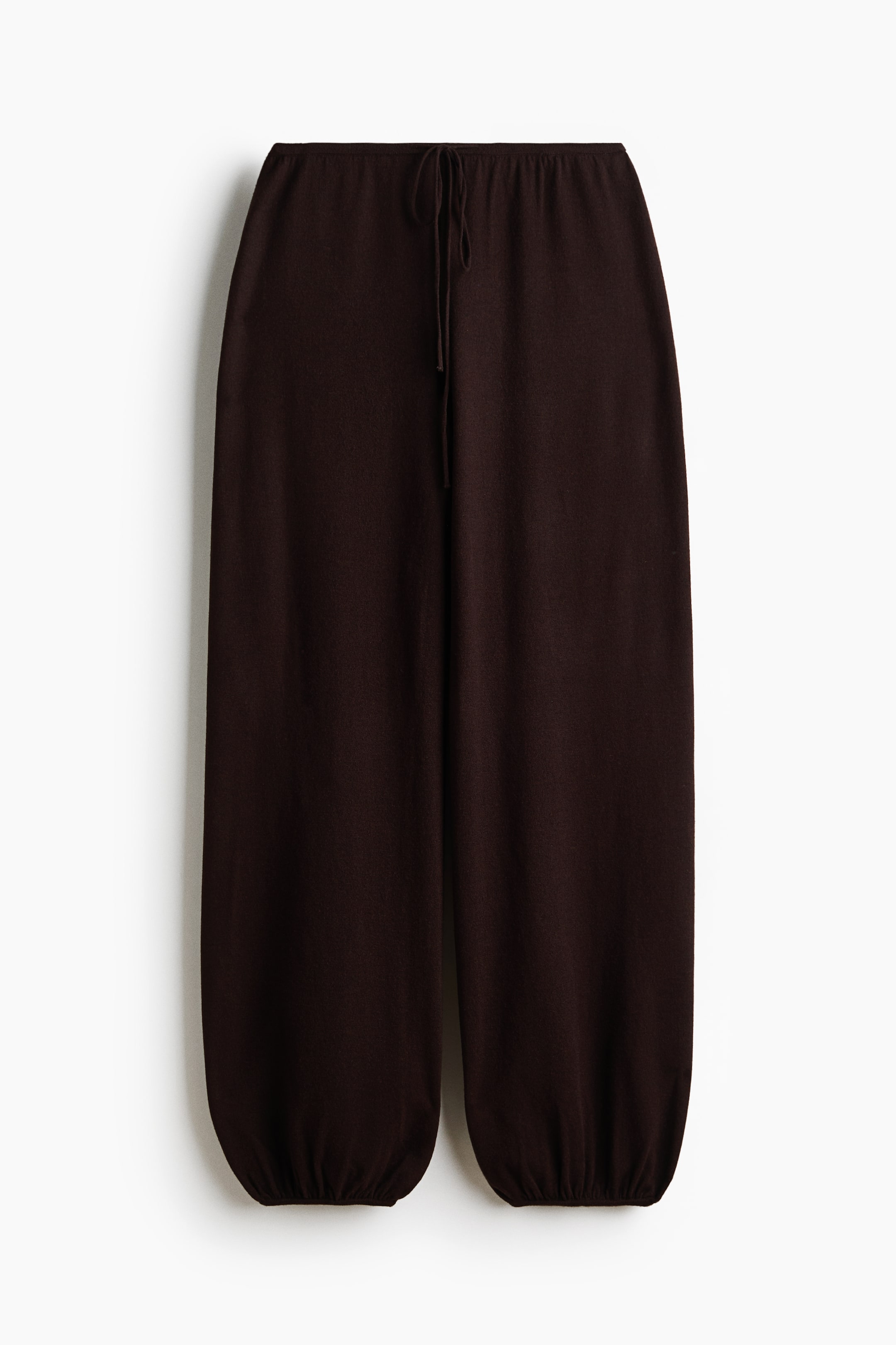 Pantalon ballon en tricot fin