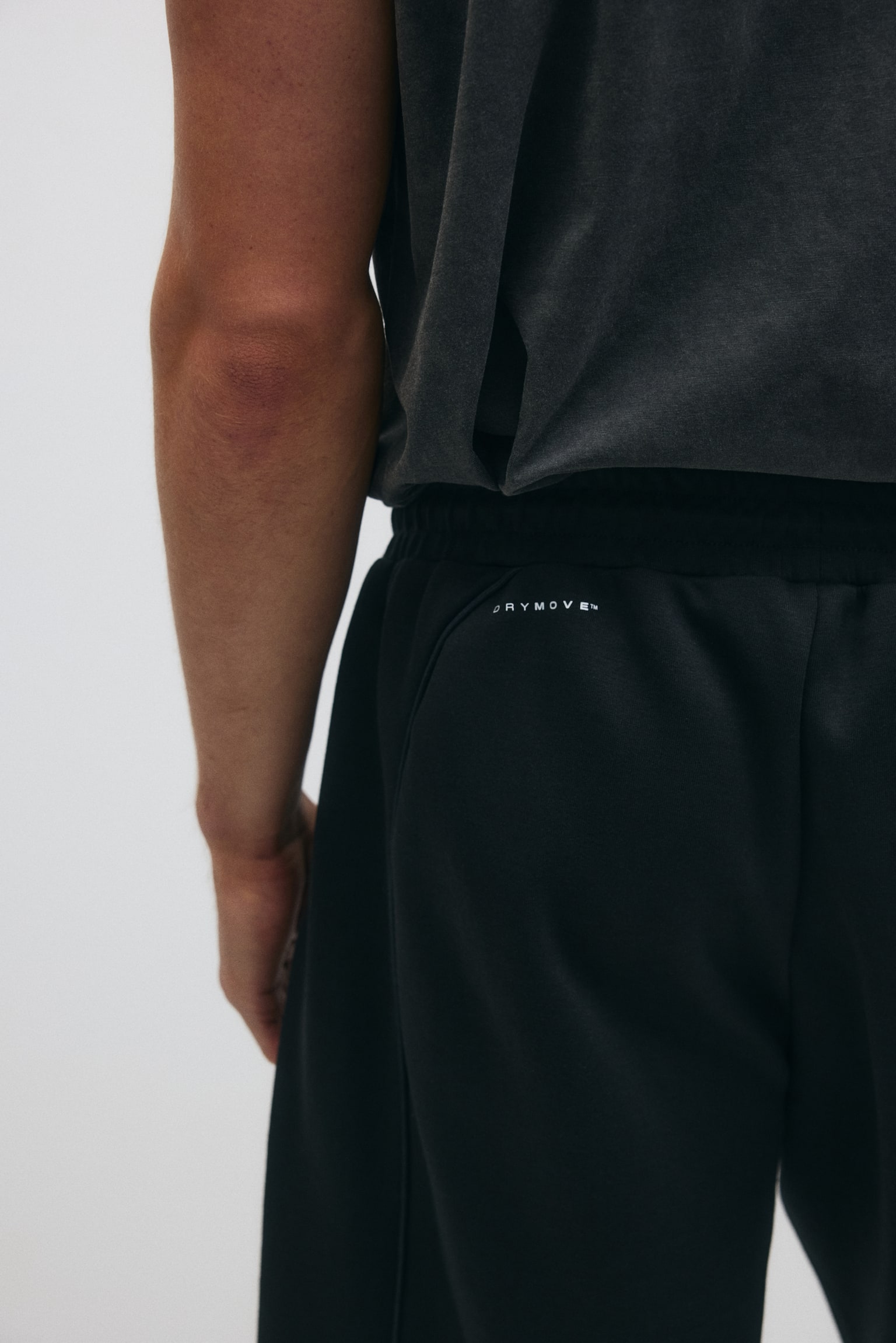 Loose Fit Sports shorts with DryMove™ - Black/Beige/Light grey marl - 5