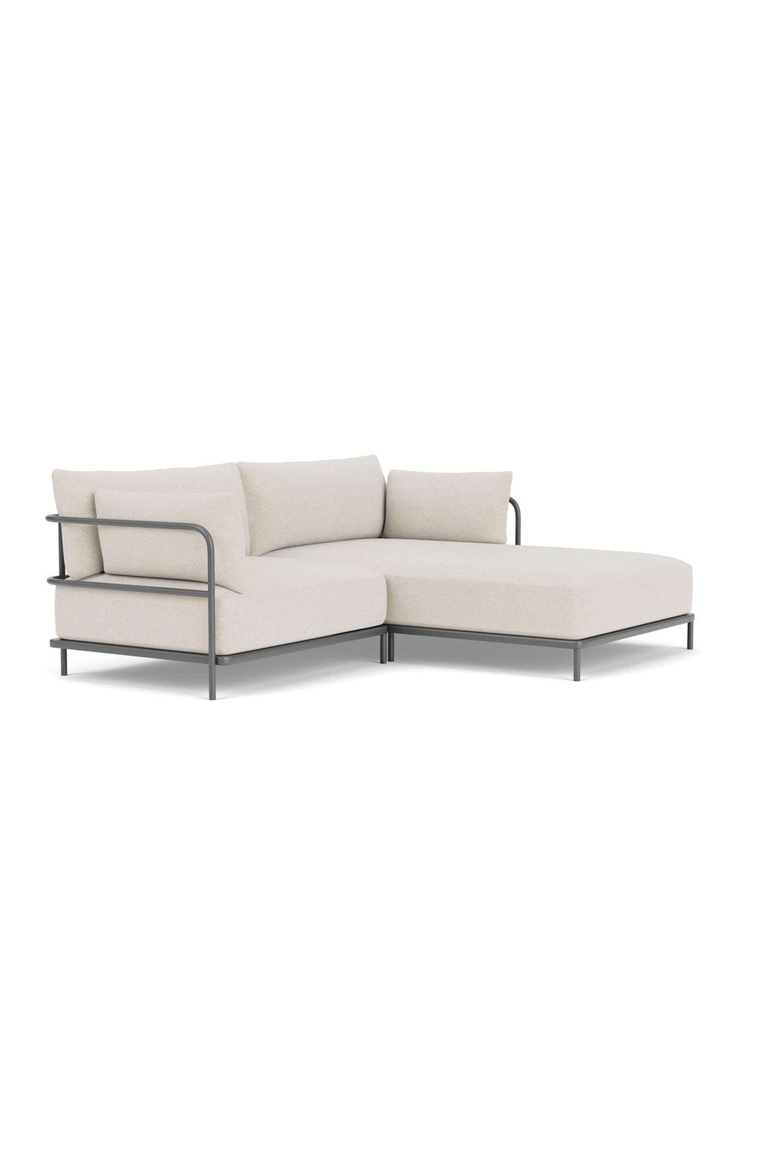 Vincent Gartensofa 3-sitzer Chaise Rechts-Martinique - 4