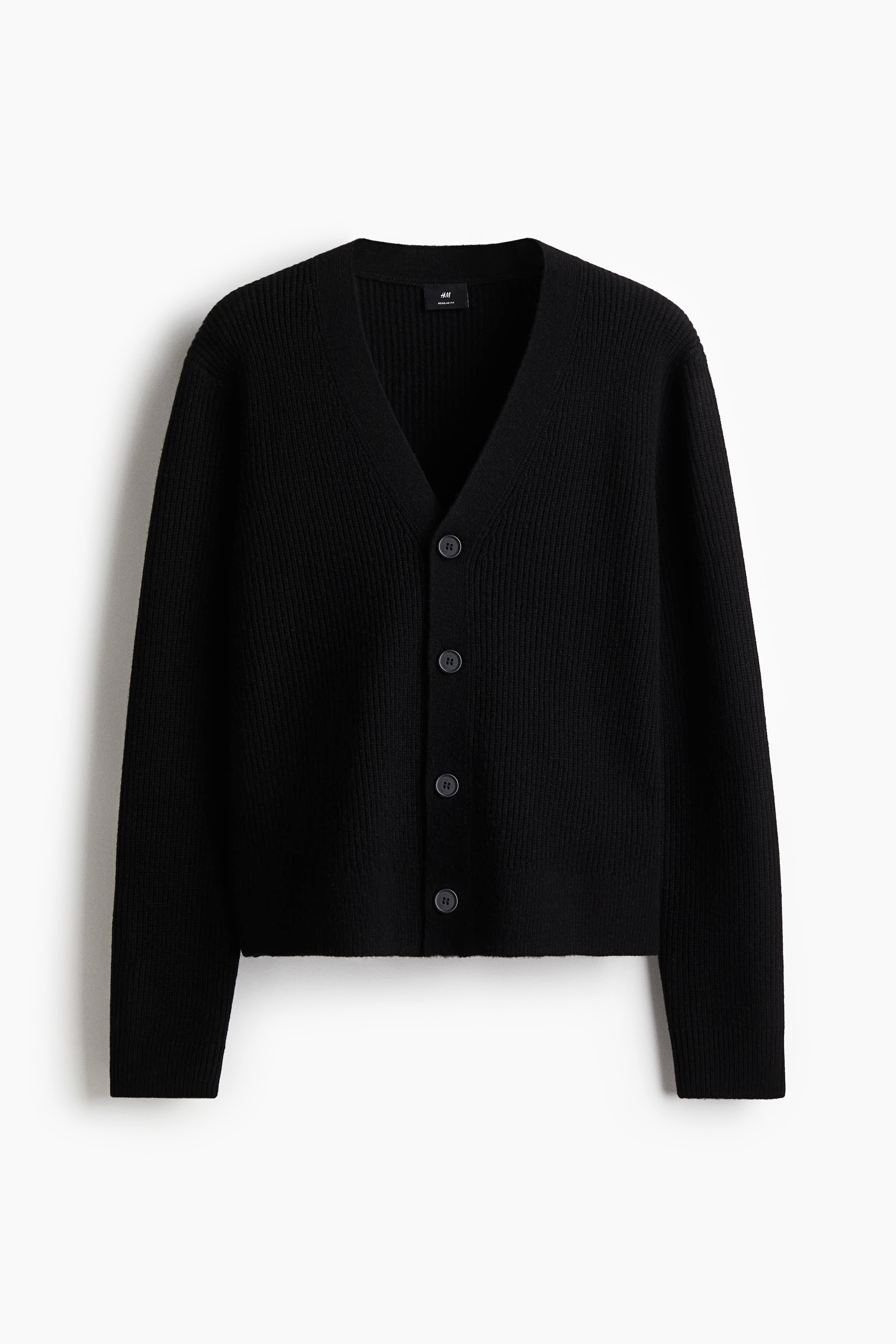 Regular-Fit Wool Cardigan - Black - Men | H&M US