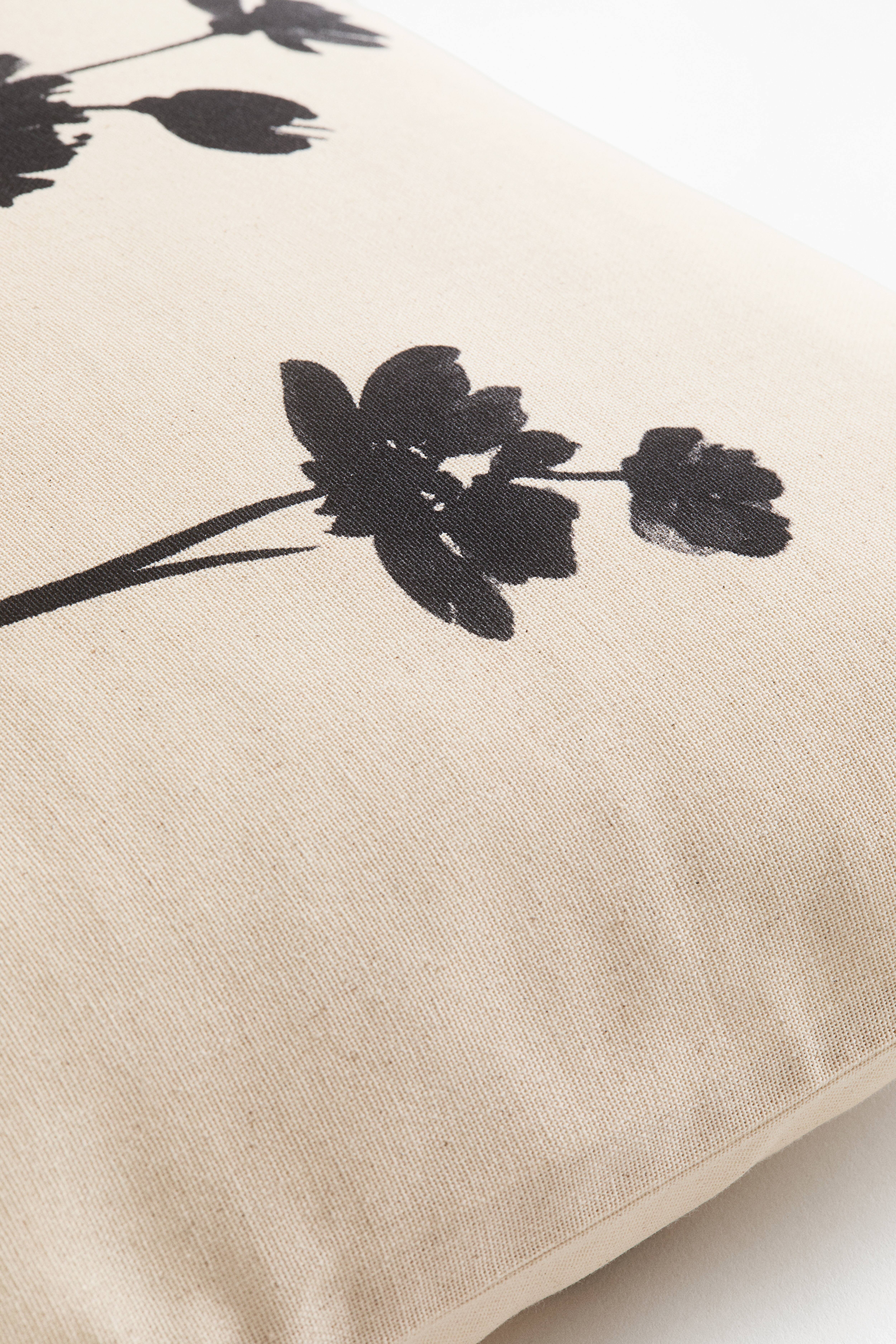 Housse de coussin en toile imprimée
