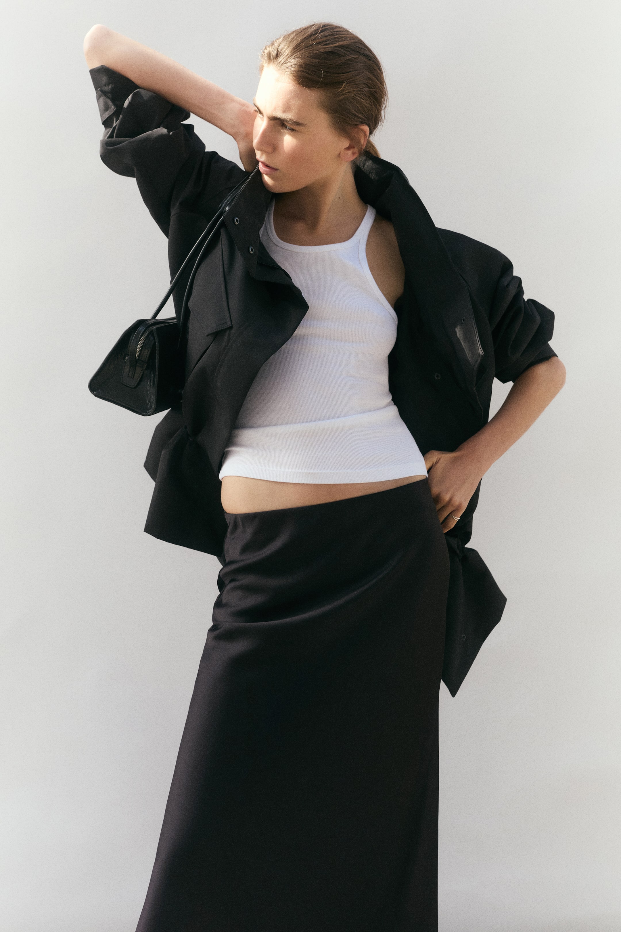 Grotere afbeelding bekijken: Midi skirt - Zwart - DAMES | H&M NL 1
