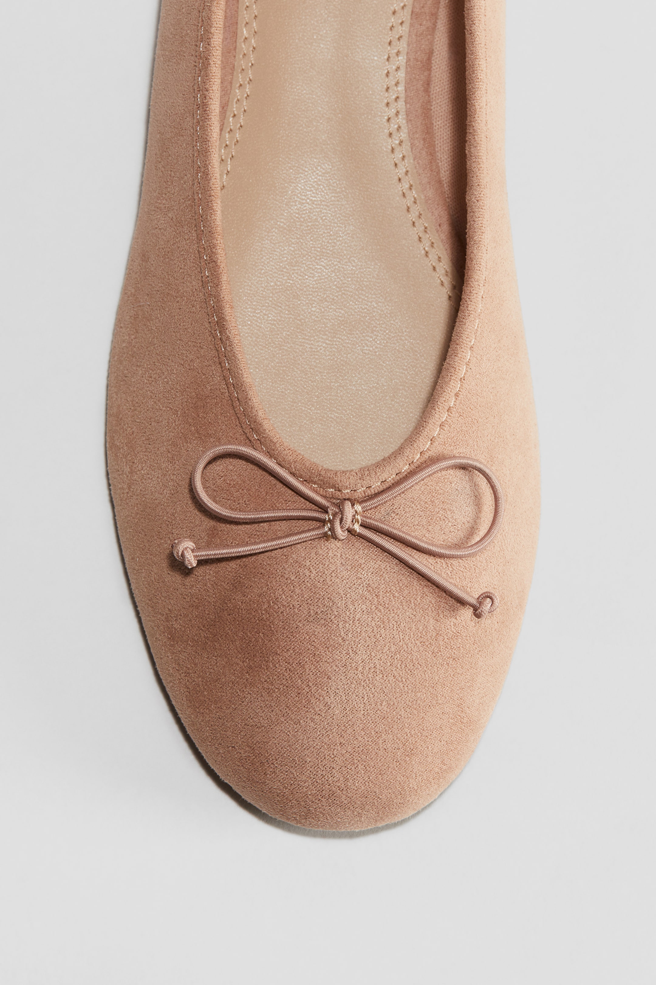 Bow-Detail Ballet Shoes