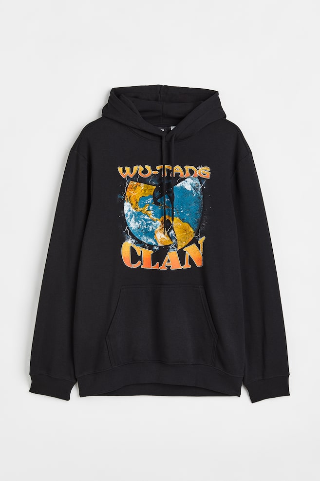 Printed hoodie - Black/Wu-Tang Clan - 1