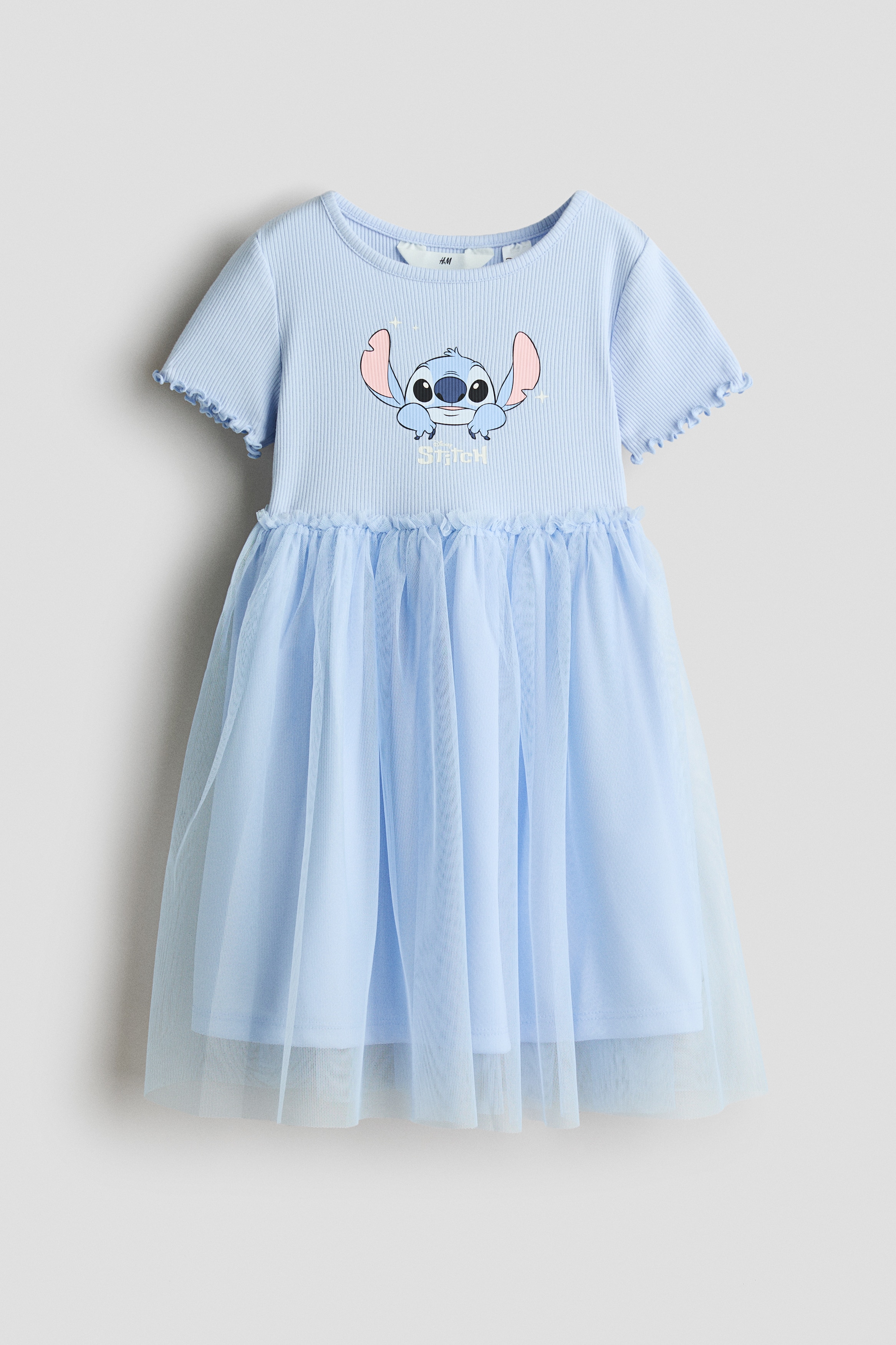 blue stitch dress Light blue/Lilo & Printed Tulle-Skirt for kids stitch birthday outfit girl