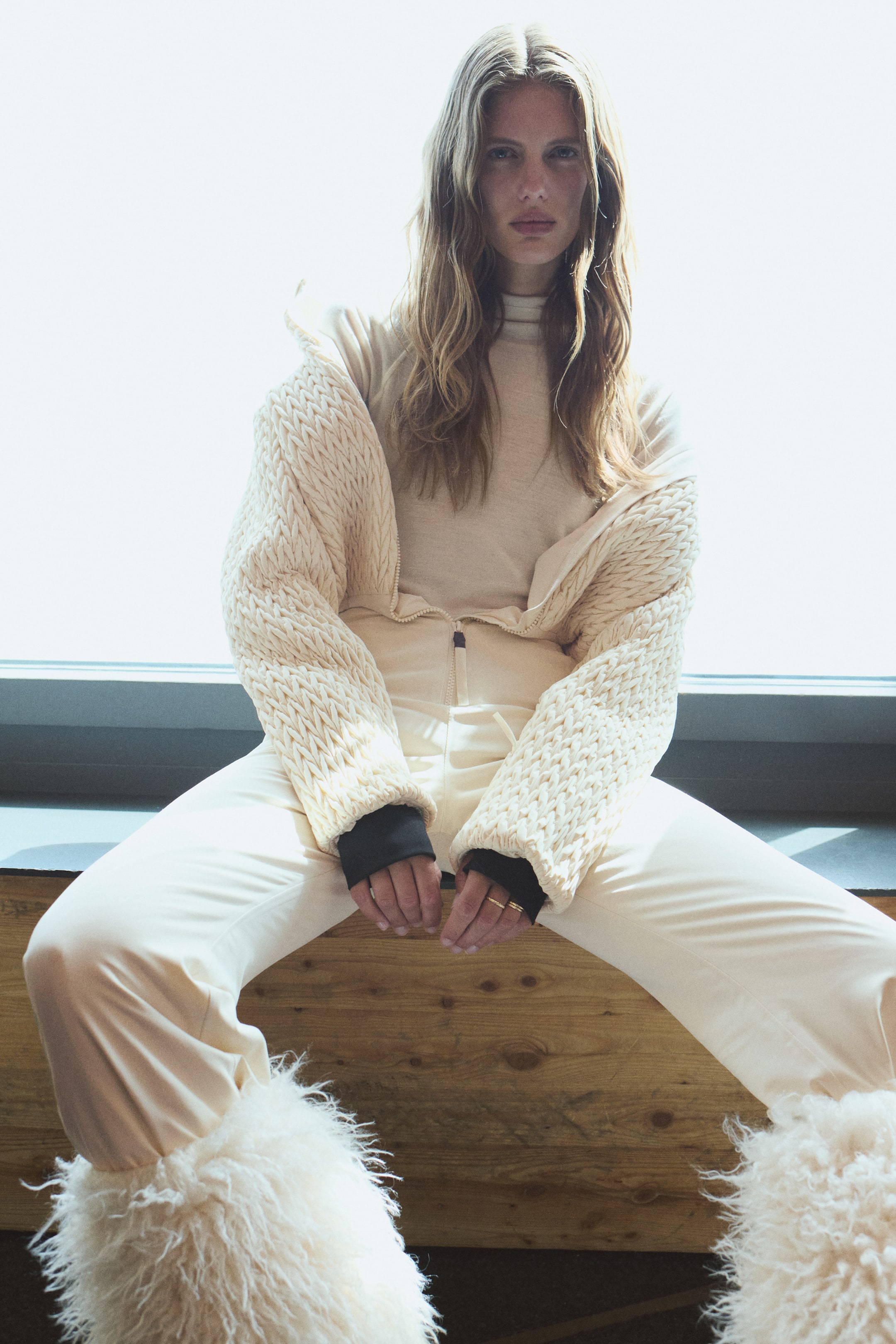 이미지 확대 보기: 스키 수트 ThermoMove™ - 크림 - 여성 | H&M KR 4