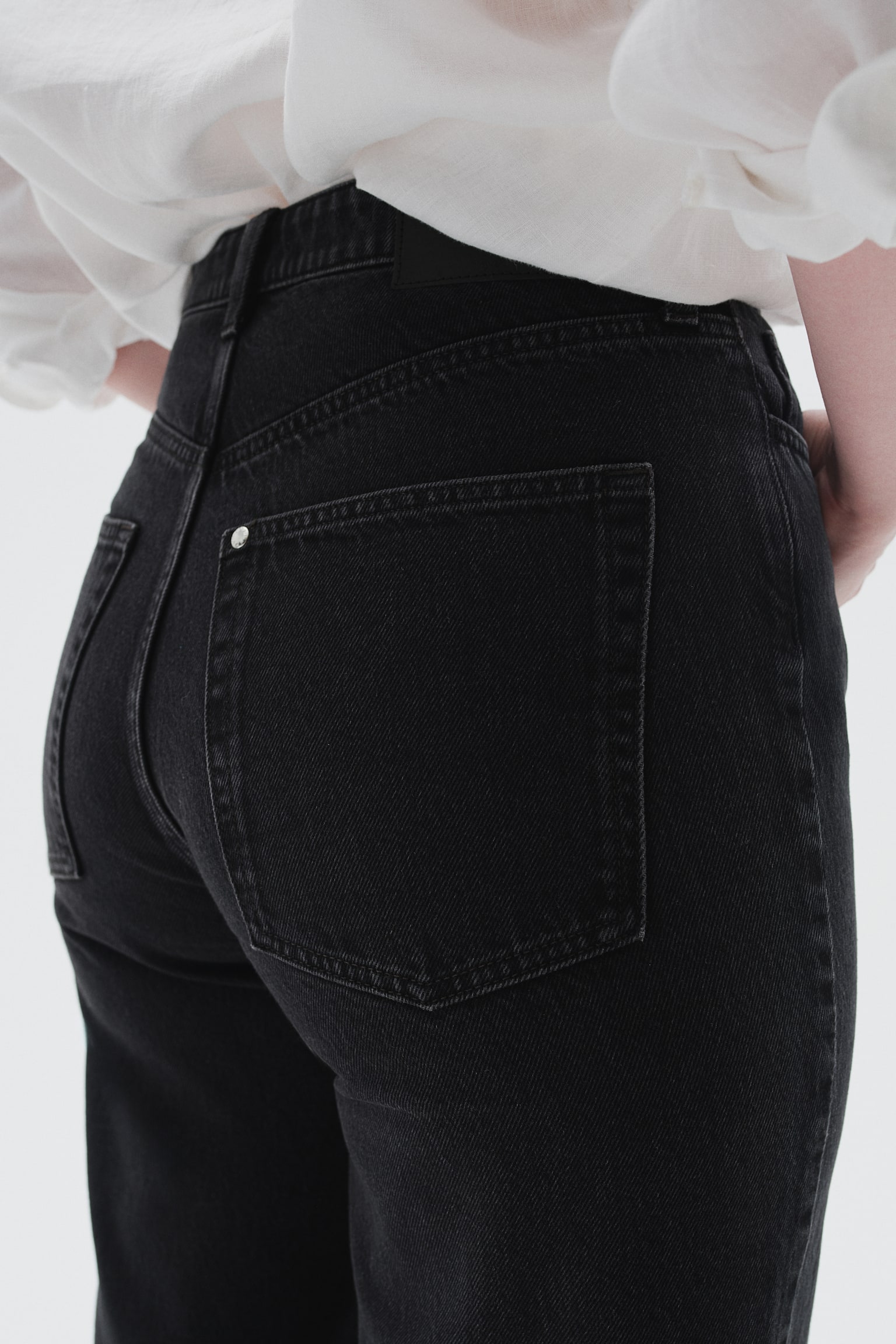 Curvy Fit Wide Ultra High Jeans - Black/Black/Light denim blue/Dark denim blue/Grey - 6