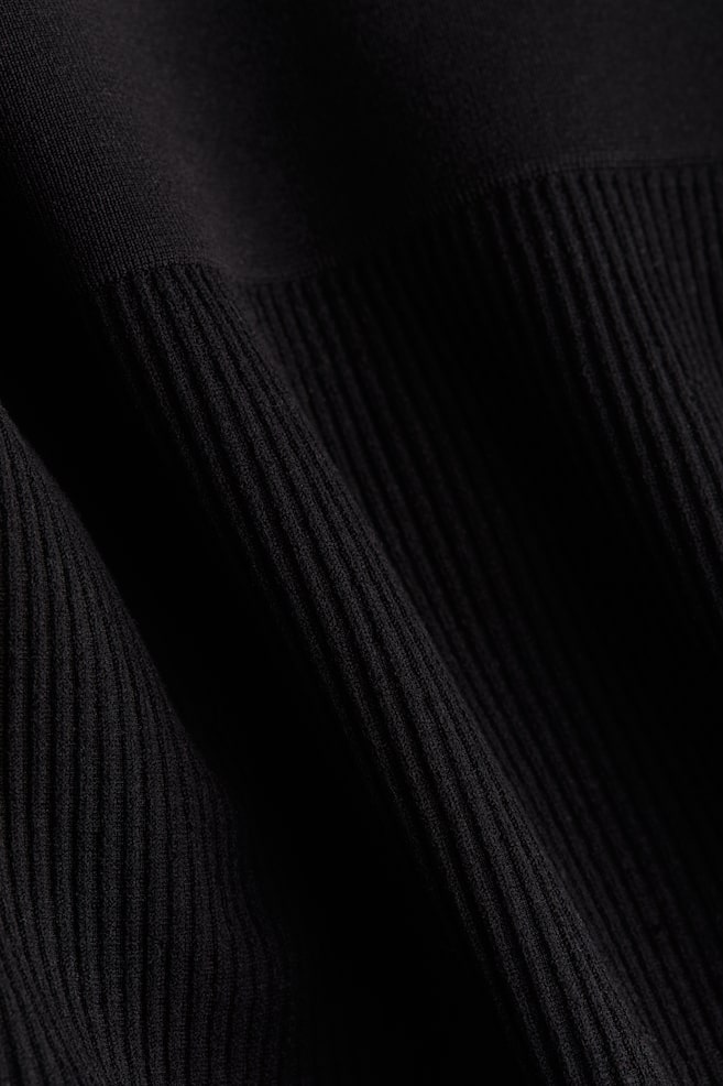 MAMA Seamless ribbed leggings - Black/Greige - 4