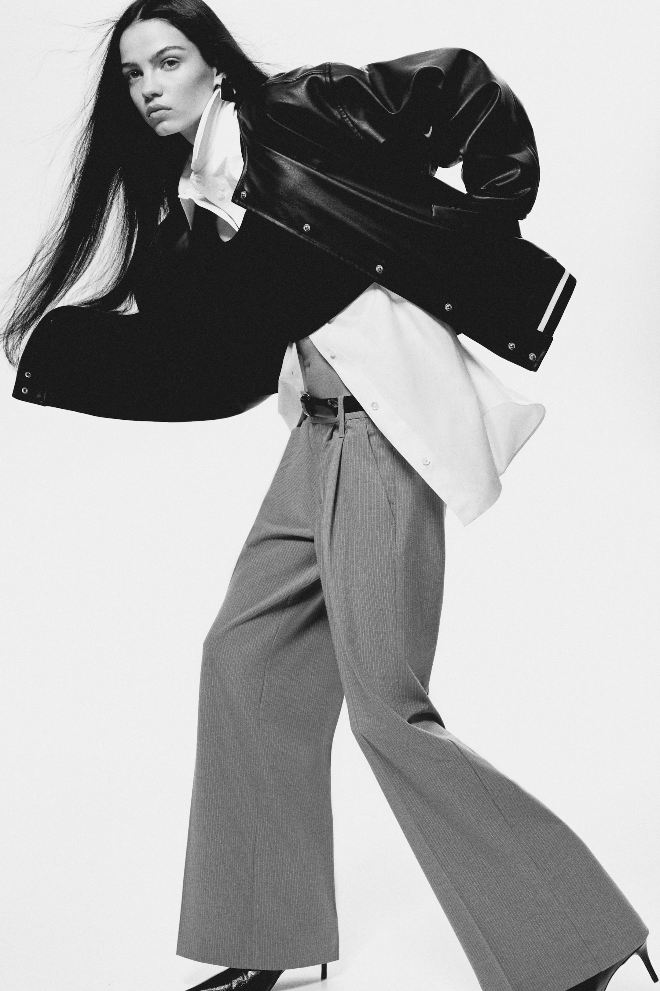 View larger image: Coated bomber jacket - Black - Ladies | H&M IN 4