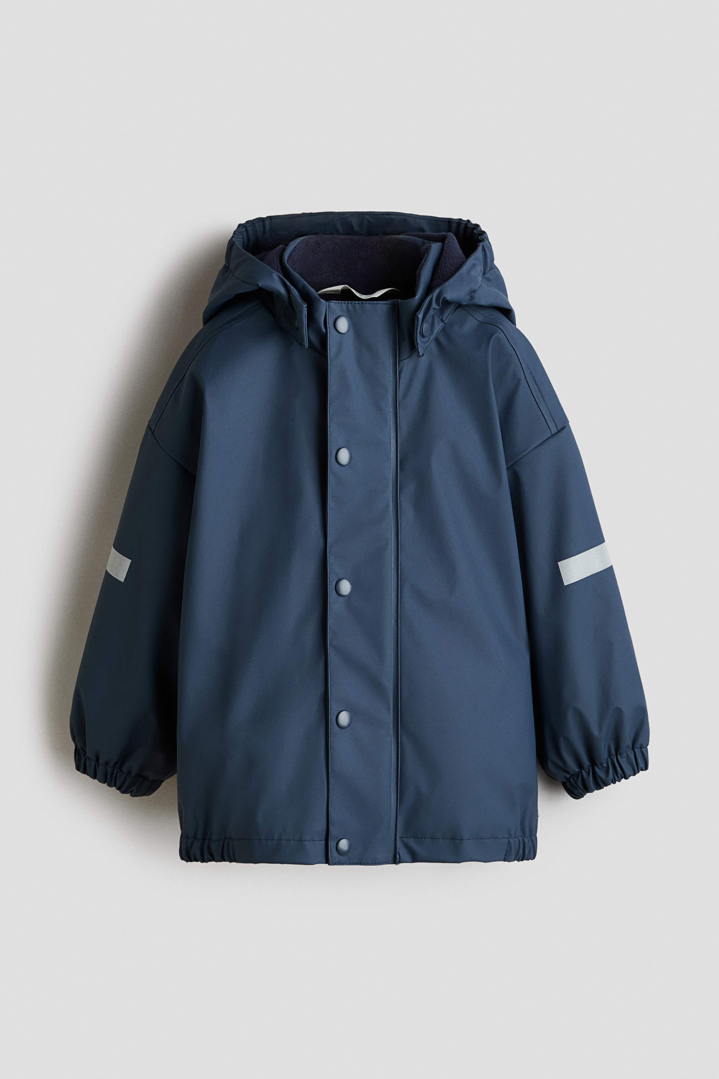 Regenjas met fleece voering - Donkerblauw
