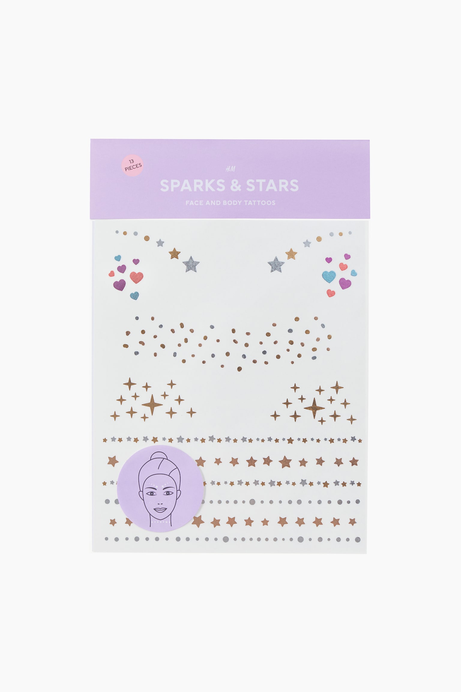 Temporary face and body tattoos - Multicoloured - 1