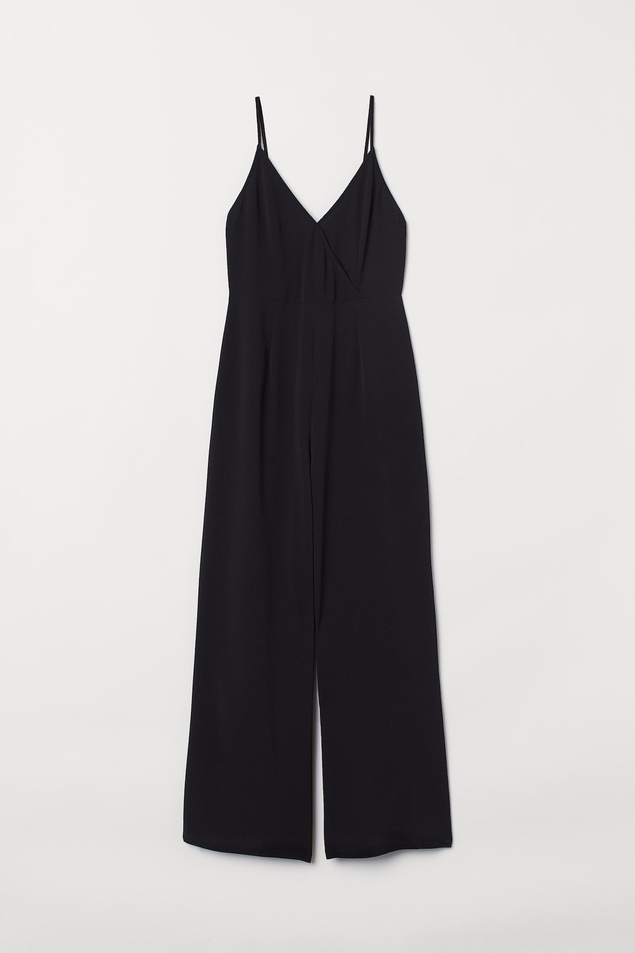 V-neck Jumpsuit - V-neck - Sleeveless - Black - Ladies | H&M US