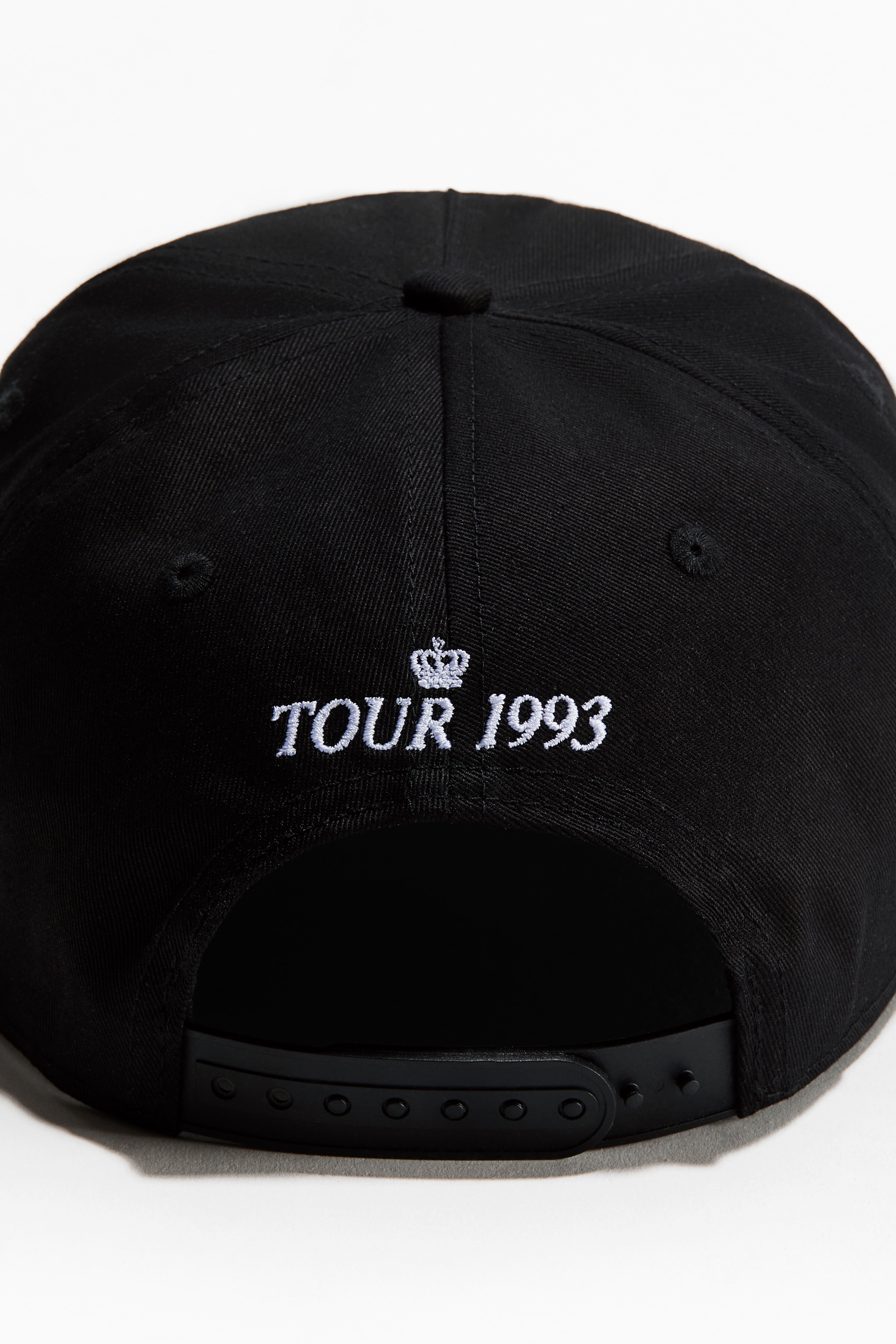 Cap with Embroidered Motif