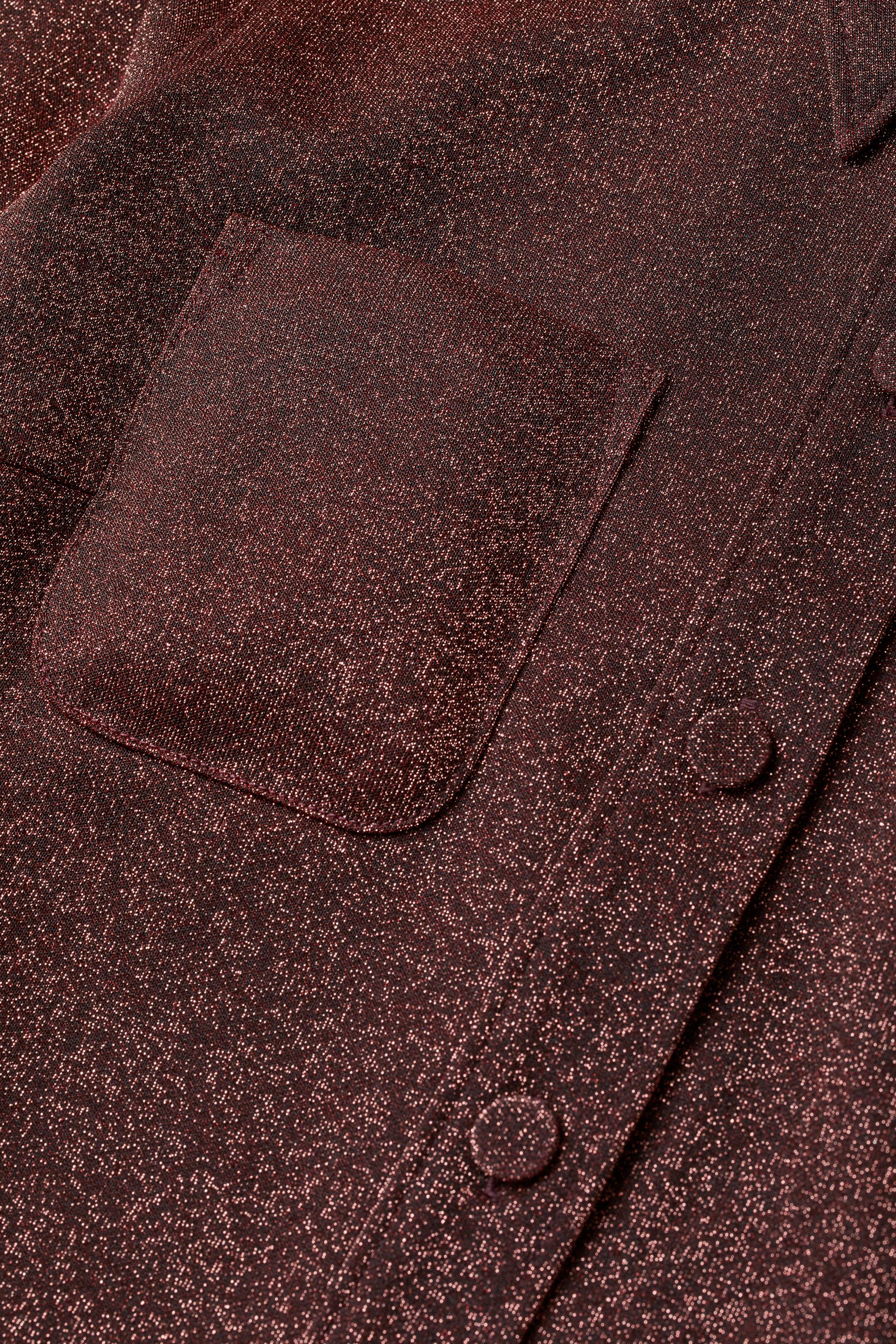 View larger image: Glittery shirt - Rust red - Ladies | H&M HK 2