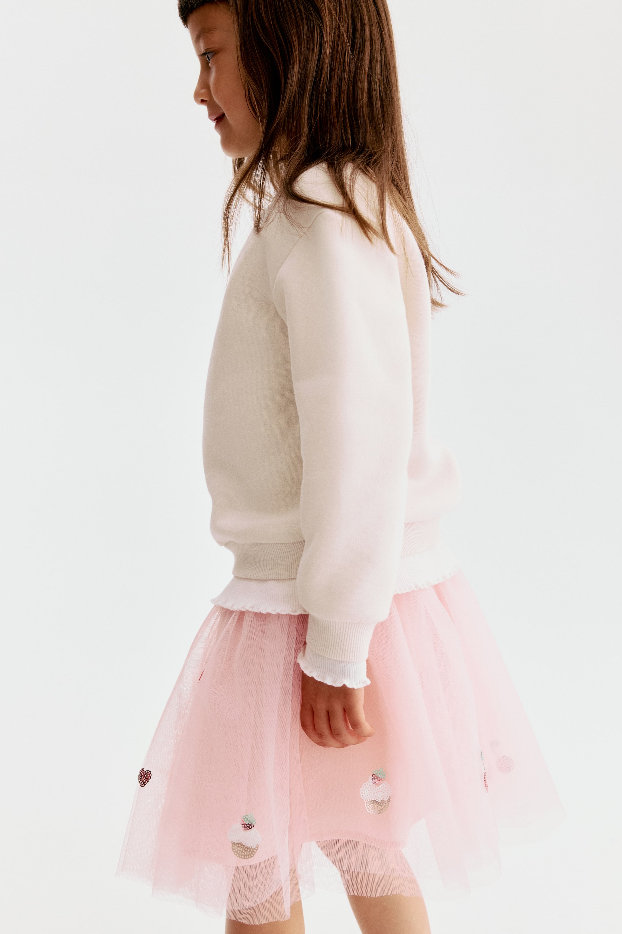 Jupe en tulle à sequins