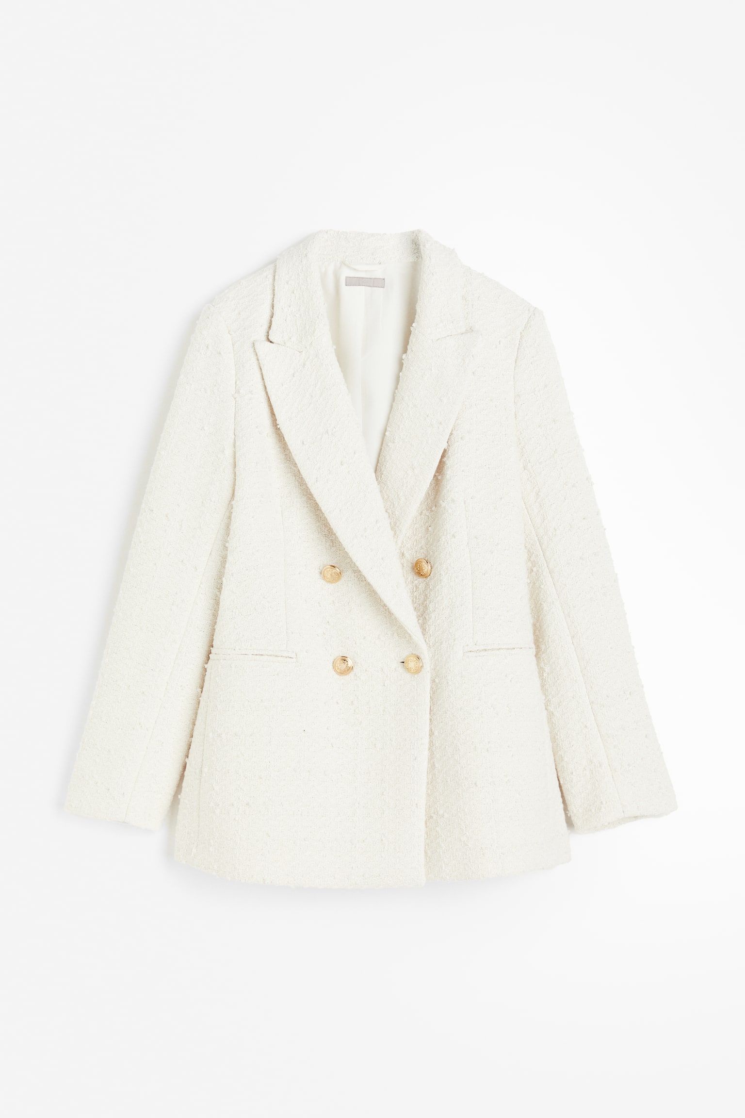 Textured-weave blazer - Cream/Black/Light pink/Cream/Navy blue/Grey/Salt and pepper - 1