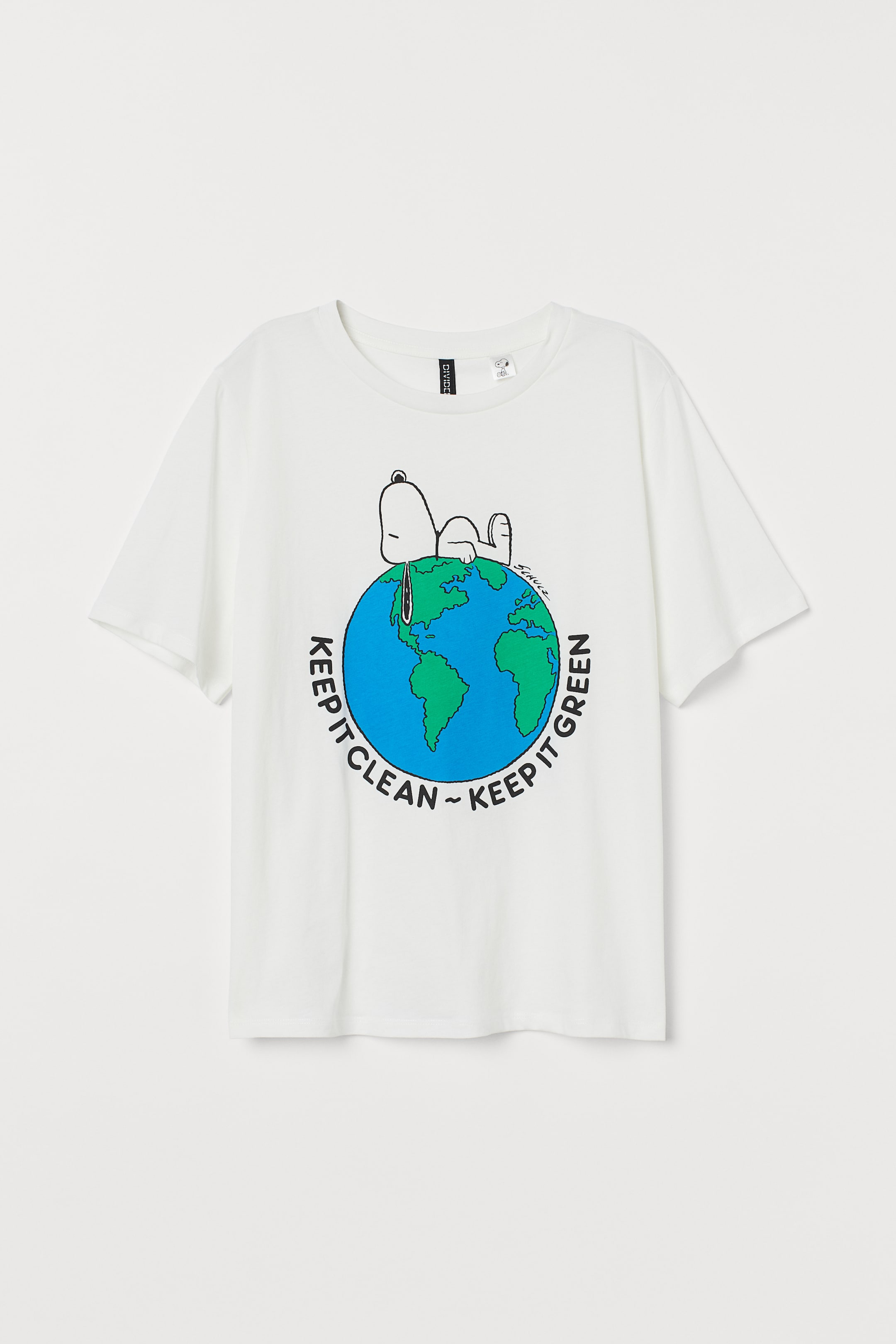 Größeres Bild ansehen: T-Shirt mit Motiv - Weiß/Snoopy - Ladies | H&M DE 1