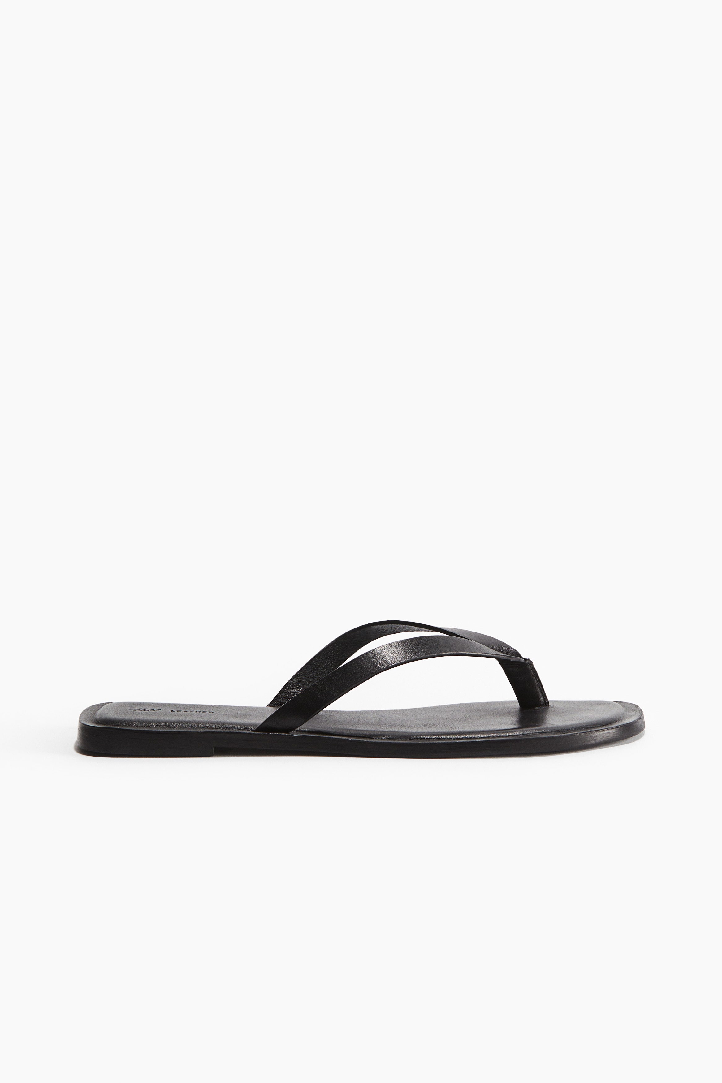 Women's Red Leather Flip-Flops | H&M US