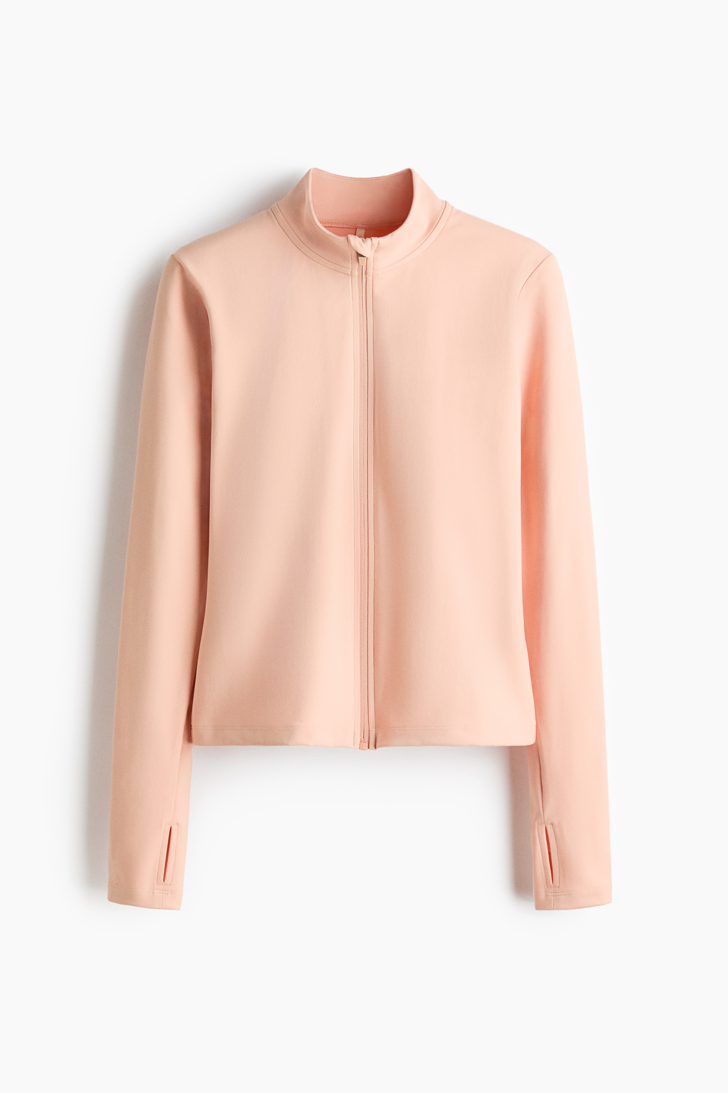 Chamarra deportiva con zíper con SoftMove™ - Apricot/Negro/Café oscuro/Rosa palo/Lila/Gris oscuro/Beige durazno/Morado ciruela/Azul amazonita