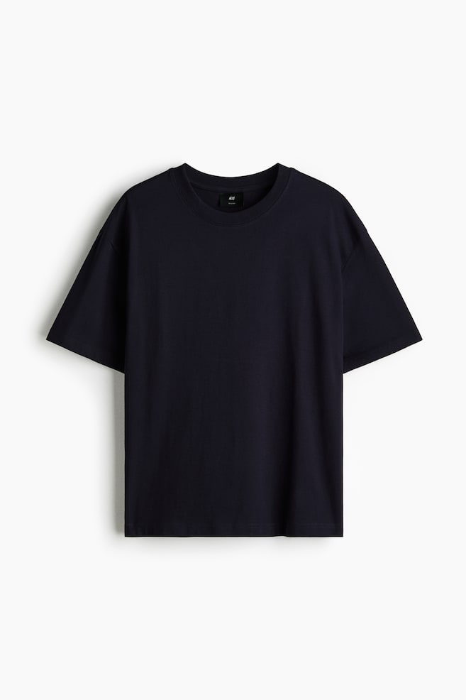 Relaxed-Fit T-Shirt - Blue/Black/White/Dark teal/Dark gray/Light blue/Brown/Beige/Khaki green/Brown/Light purple/Dusty blue/Teal/striped/Light blue/Orange/Dark plum purple/Green - 1
