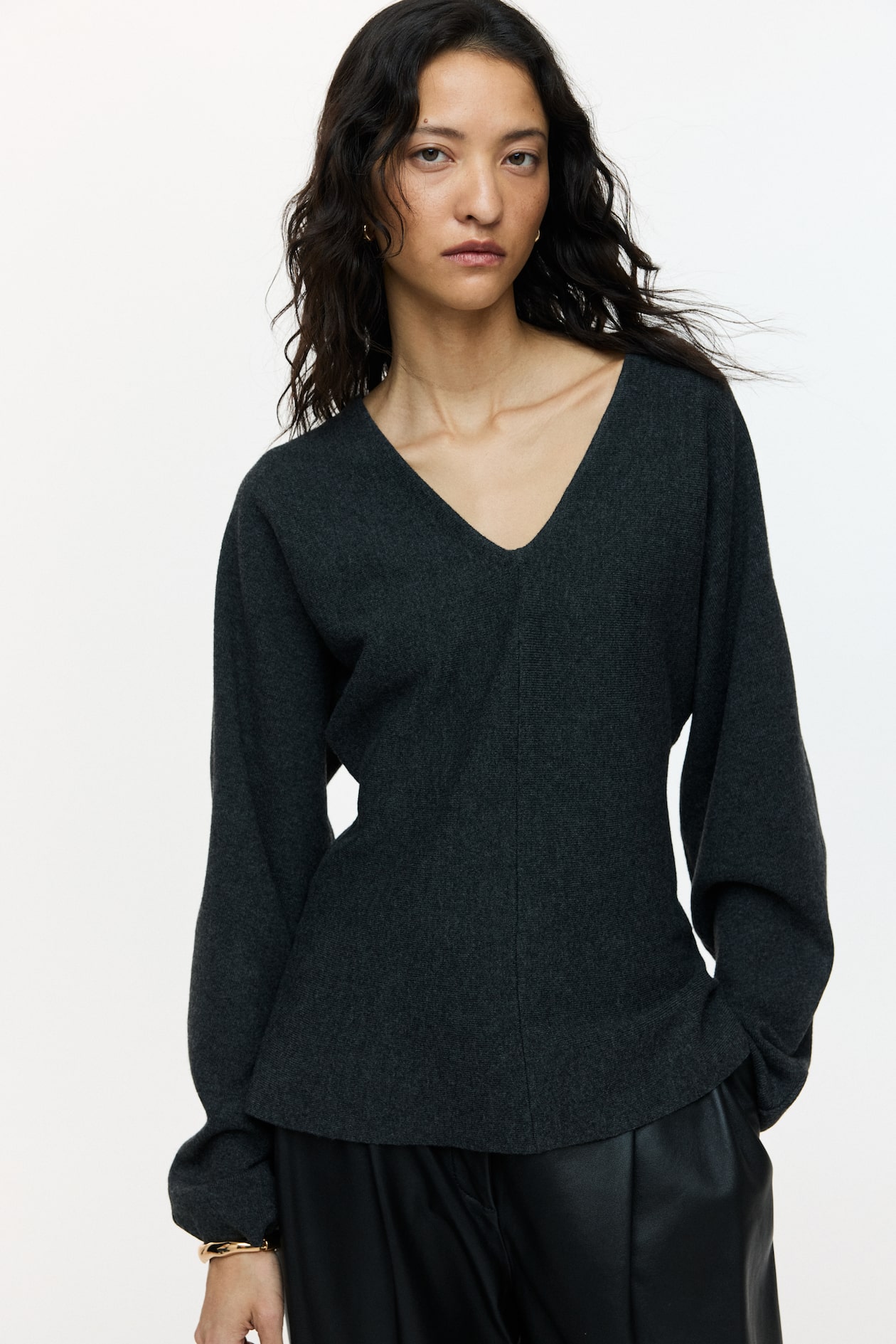 Knit V-Neck Top