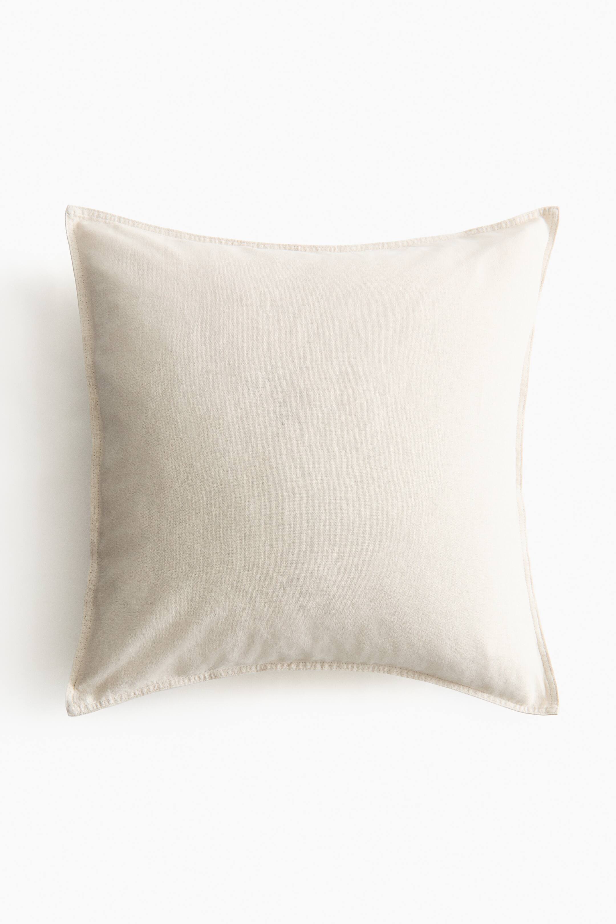 拡大画像を表示: リネンブレンドクッションカバー - Light beige - Home All | H&M JP 1