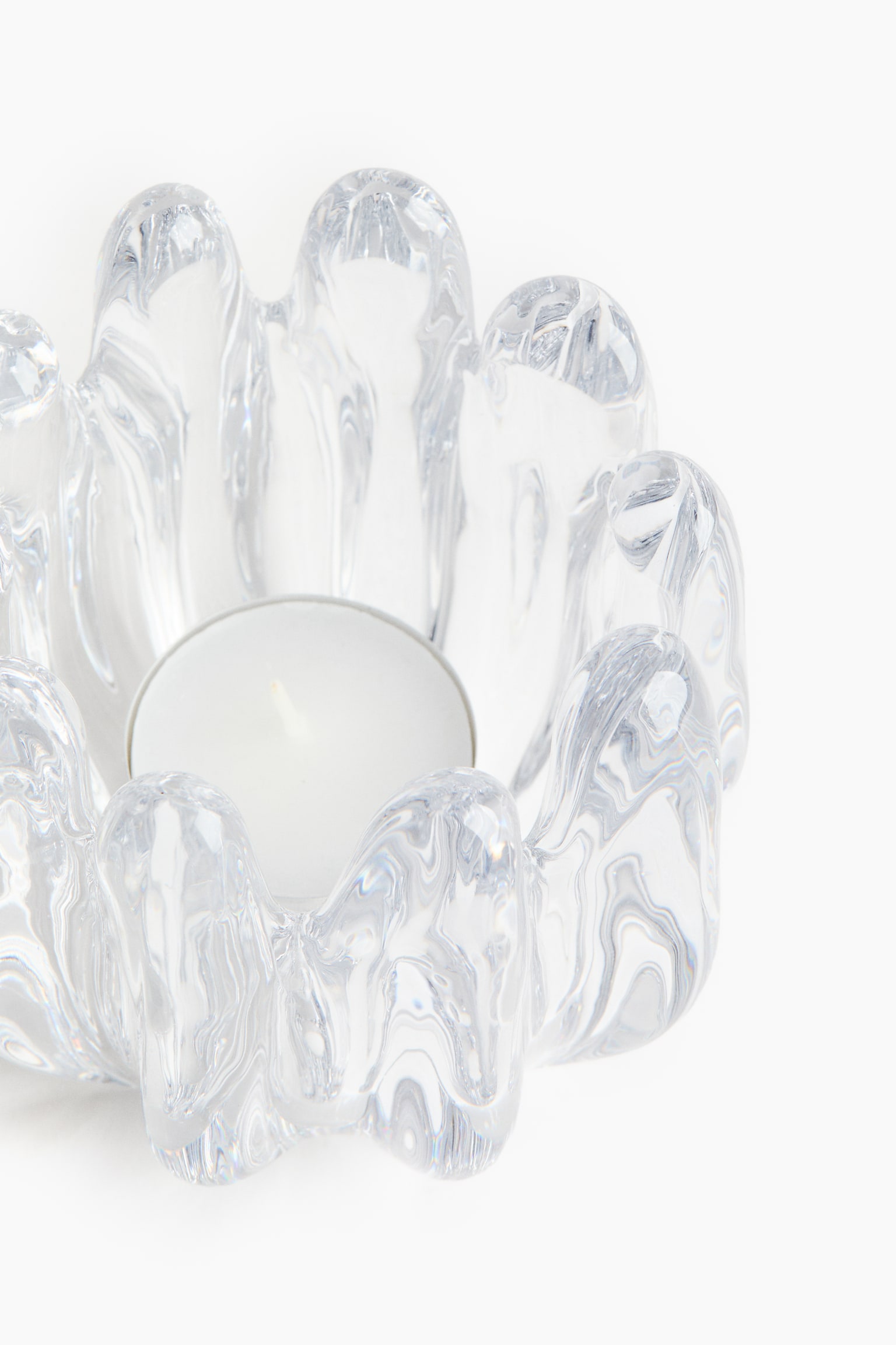 כלי זכוכית לנר חימום - שקוף - 2