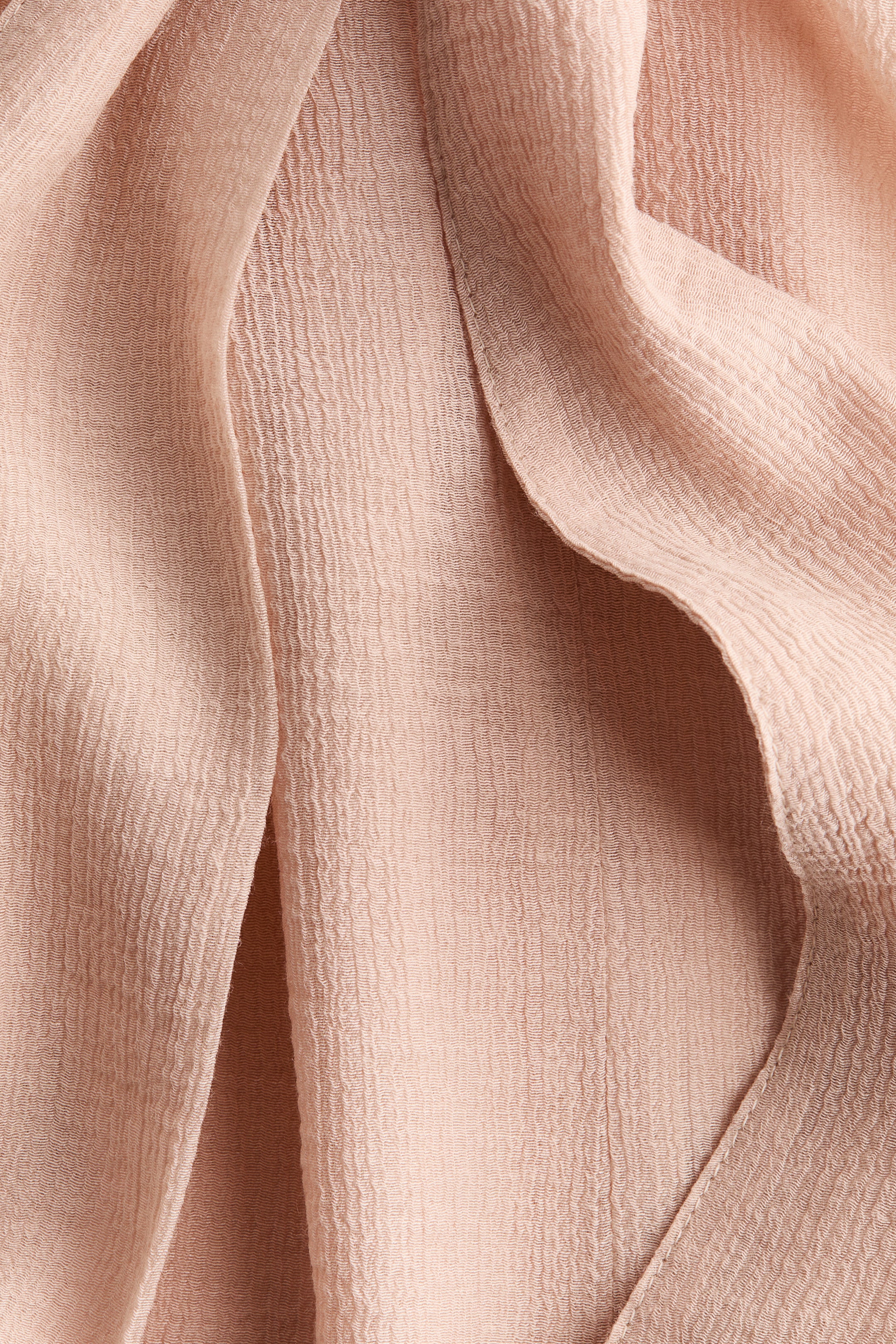 Ruffle-Trimmed Bow-Collar Top
