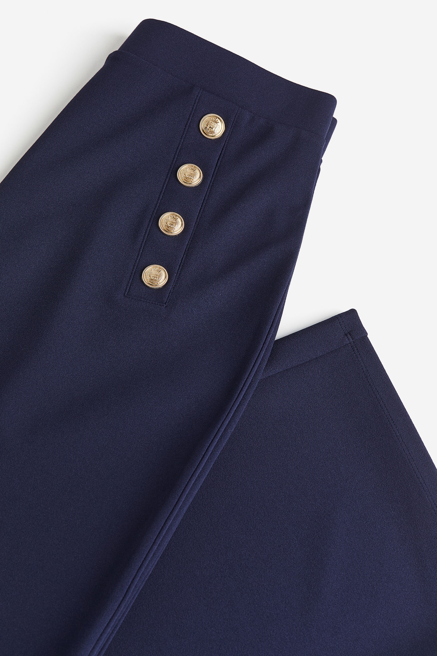 Button-front trousers - Navy blue/Black/Black/Dark grey - 3