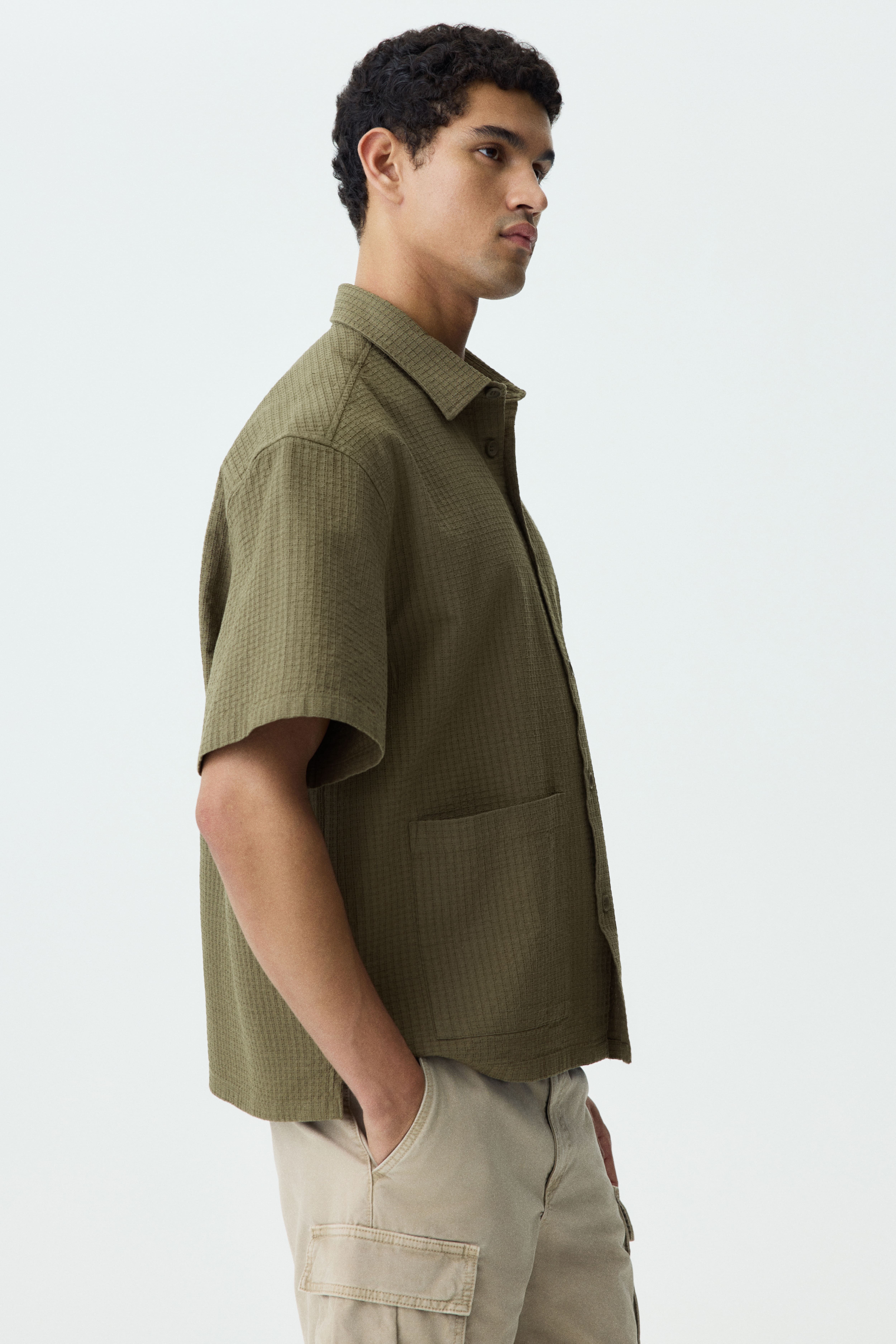 Relaxed-Fit Linen-Blend Shirt